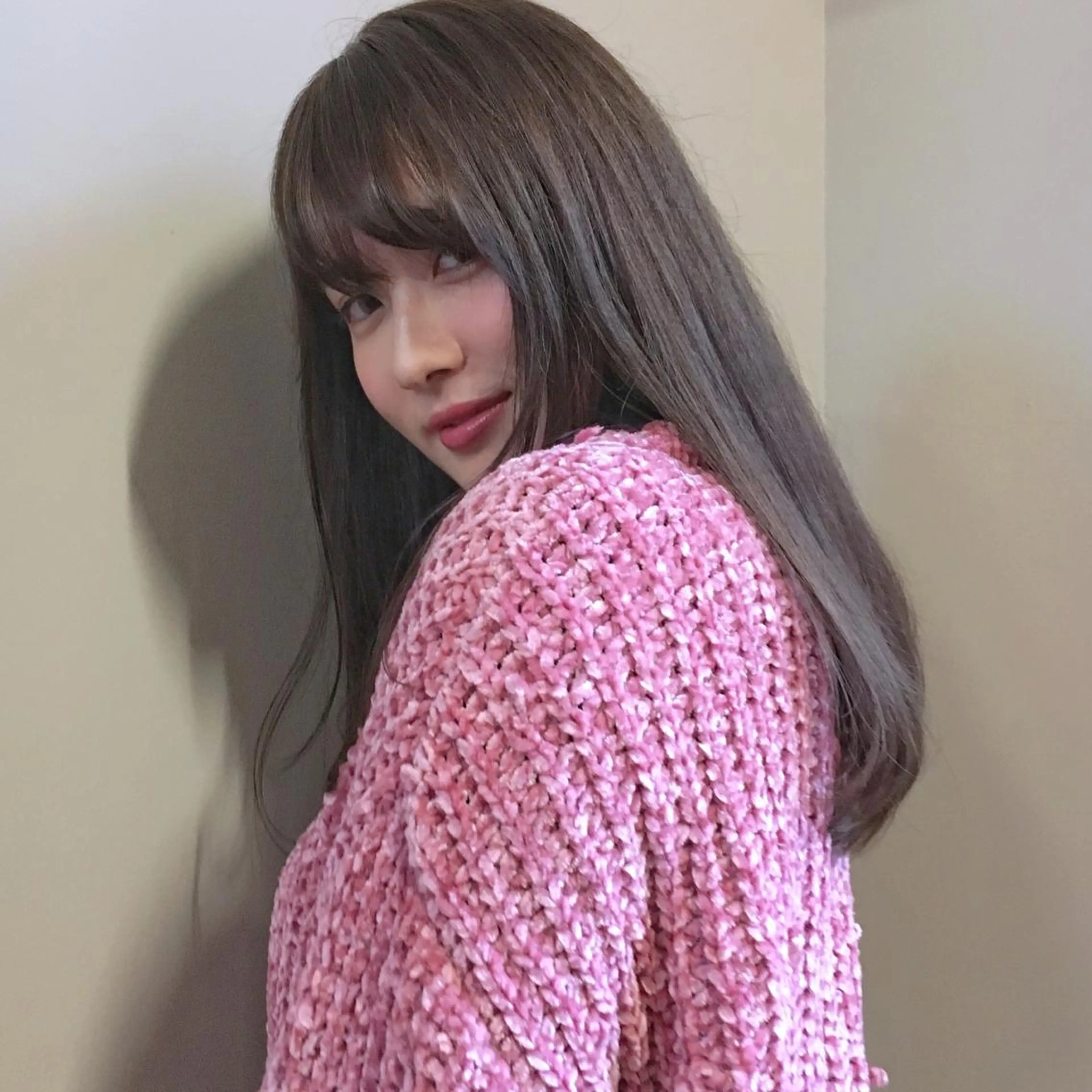 ロング カラー アディクシーカラー アッシュ 薬院:今泉/上川美幸 ボブ/顔周りレイヤーのヘアスタイル