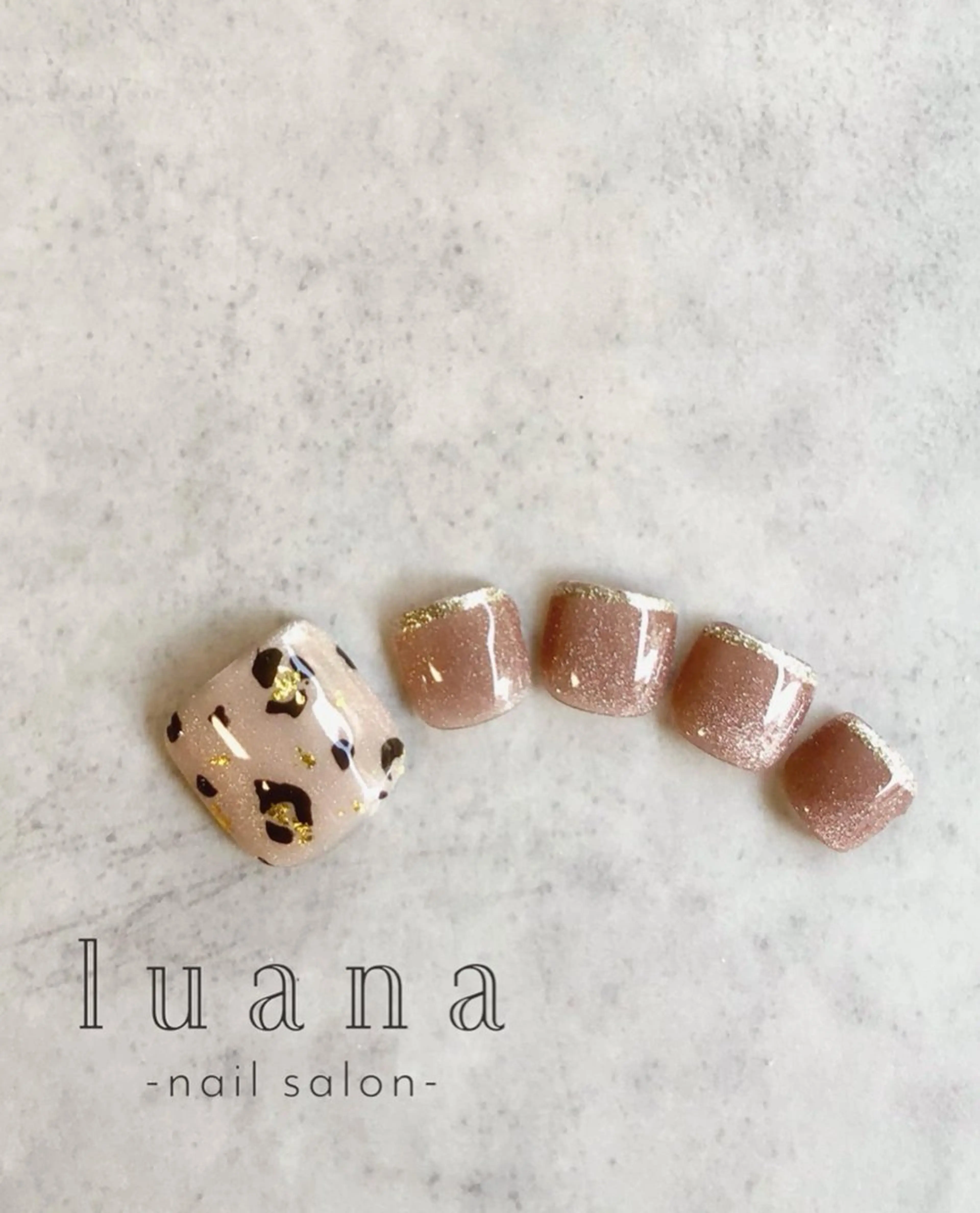 ネイル フットネイル ジェルネイル luana ネイルサロンのネイルデザイン