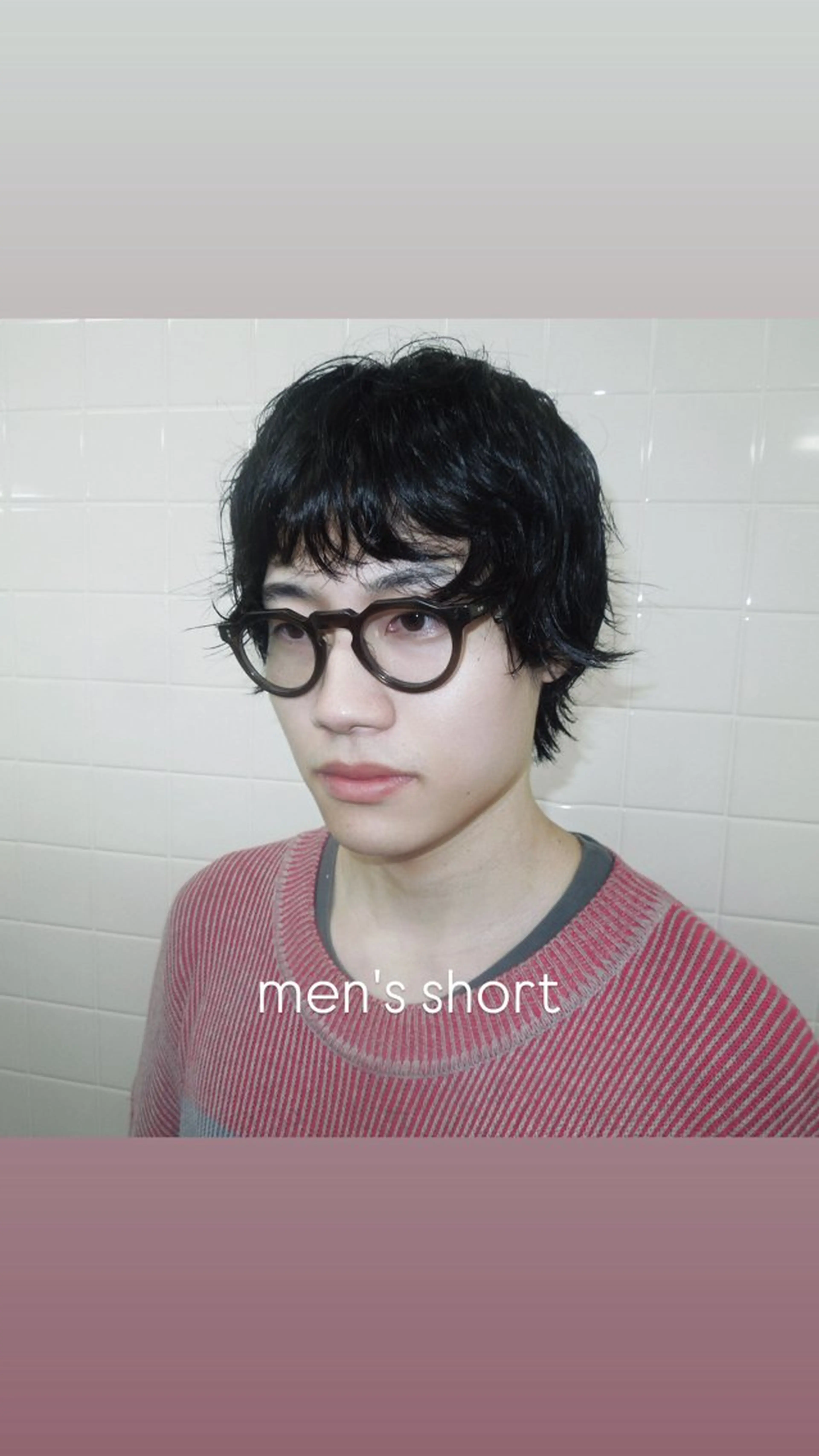 ミディアム パーマ メンズ タマキ/似合わせ カット/Wカラーのヘアスタイル