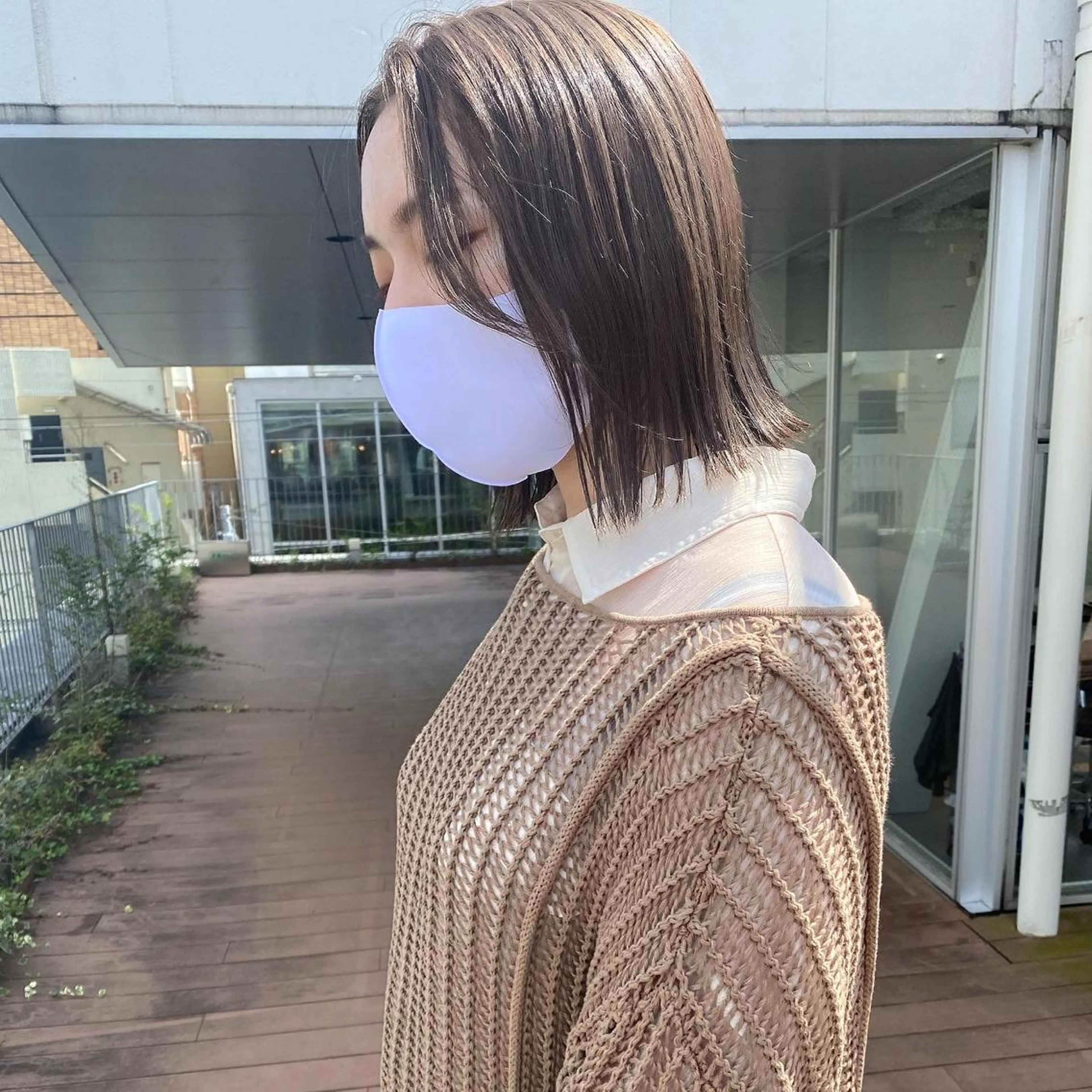 ミディアム カラー カット ヘアカラー マンツーマン半個室 tamuraのヘアスタイル