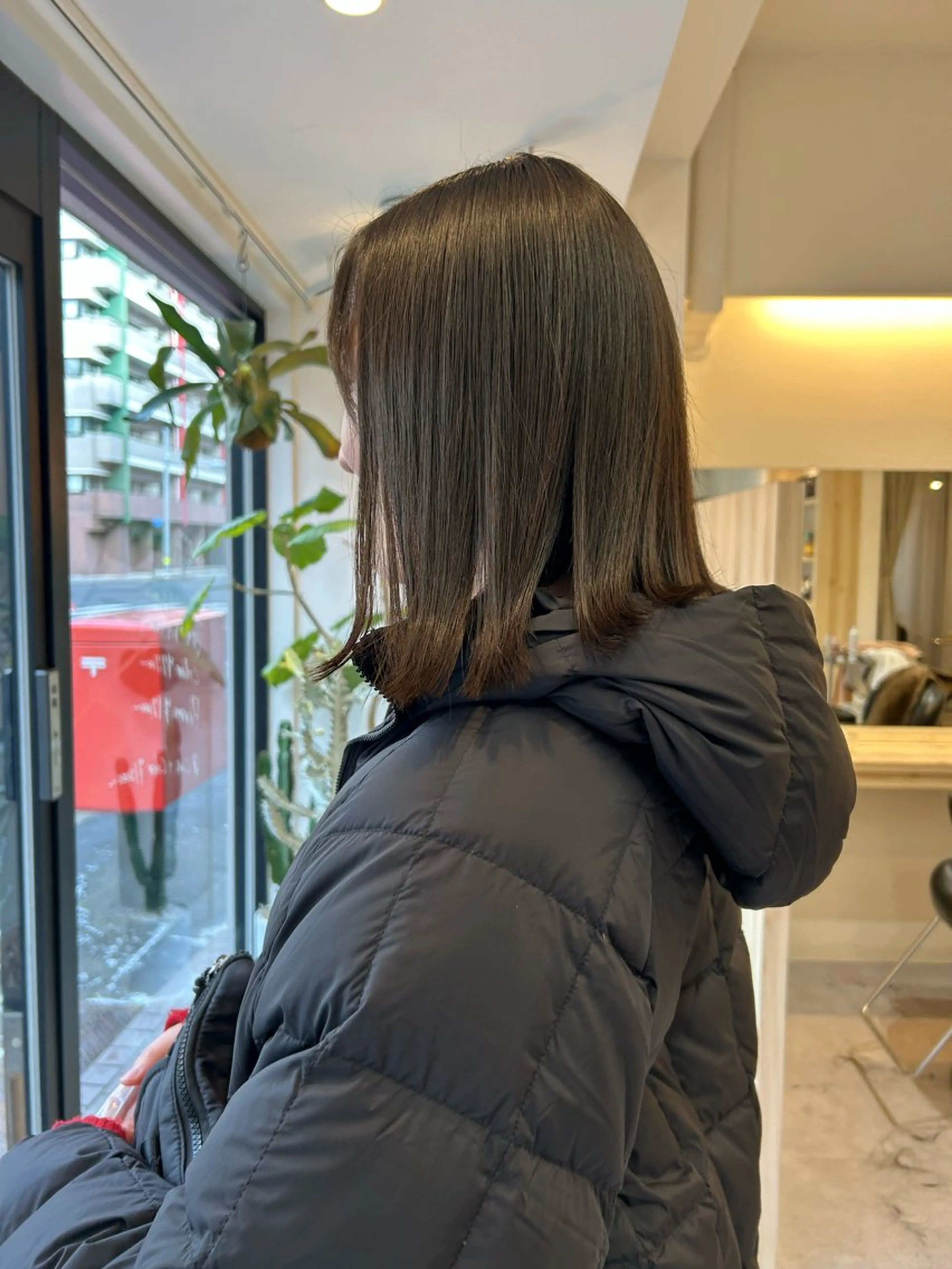 ショート 切りっぱなしボブ ボブ 髪質改善 ショートヘア トリートメント ayaka ［sou］のヘアスタイル