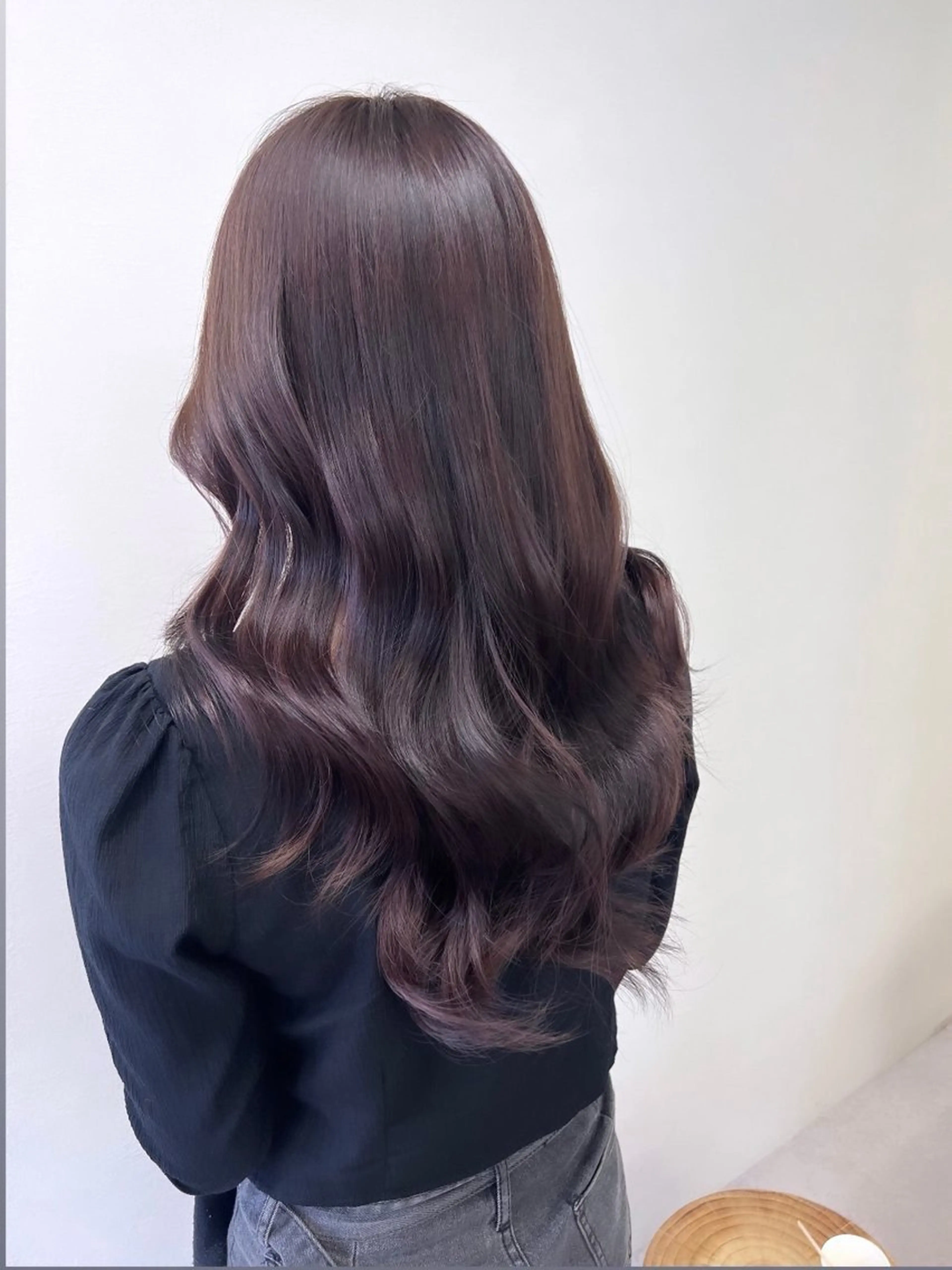 セミロング カラー okada riruのヘアスタイル