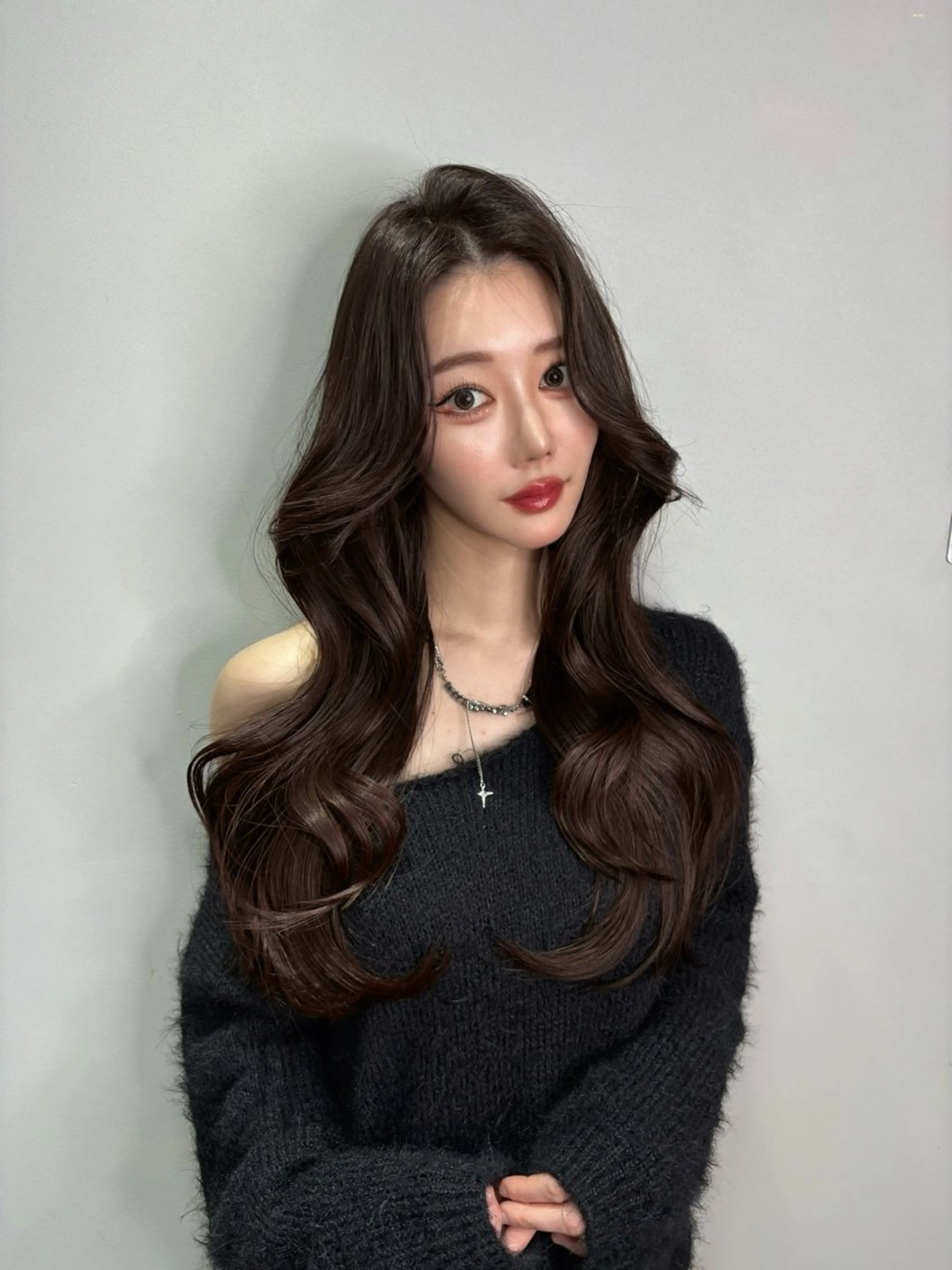 ロング カラー カット ヘアカラー トリートメント ワンホン×韓国/ 髪質改善/itaruのヘアスタイル