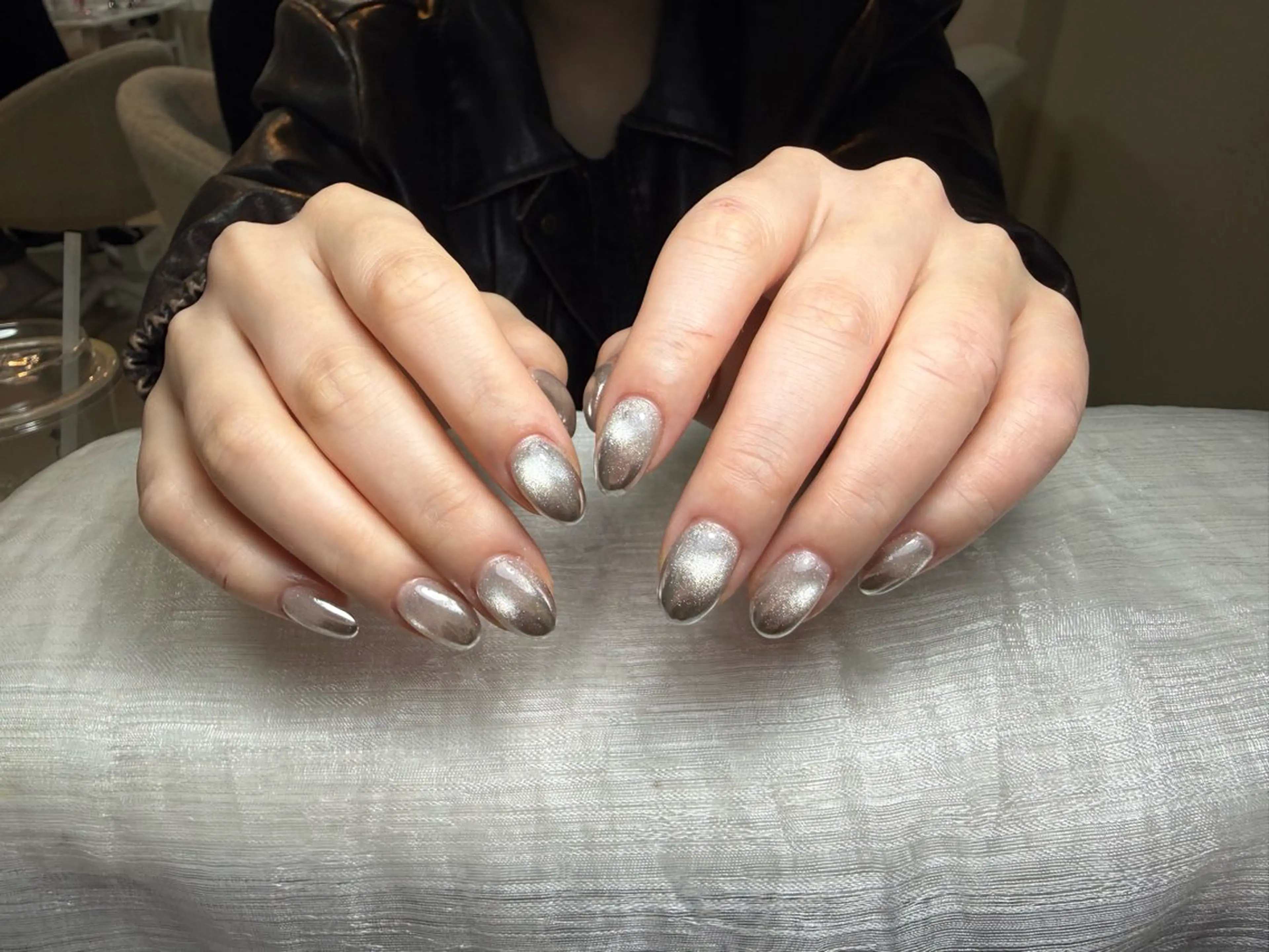 ネイル フレンチネイル ジェルネイル ガーリー 韓国ネイル ロングネイル ハンドネイル ミ チャンのネイルデザイン