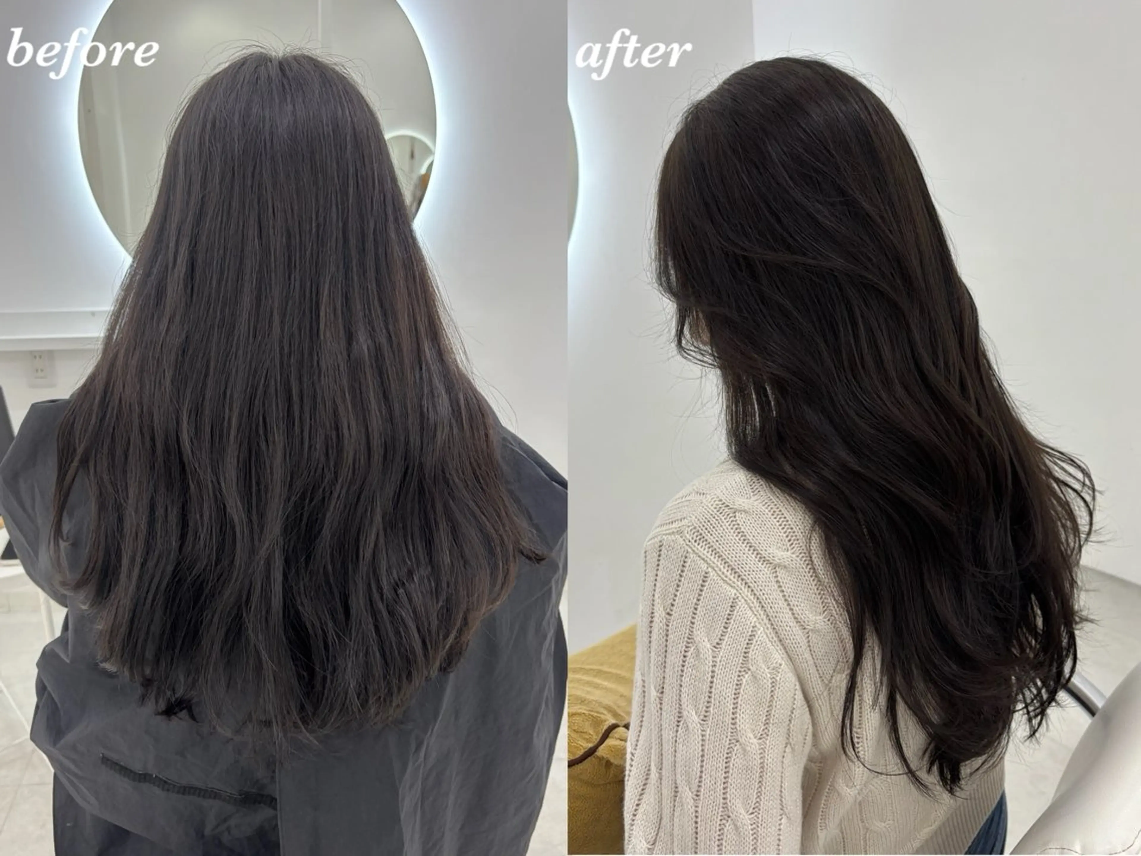 ロング カラー カット ヘアカラー トリートメント 【aini天王寺】 𝐚𝐢𝐫𝐢✂︎のヘアスタイル