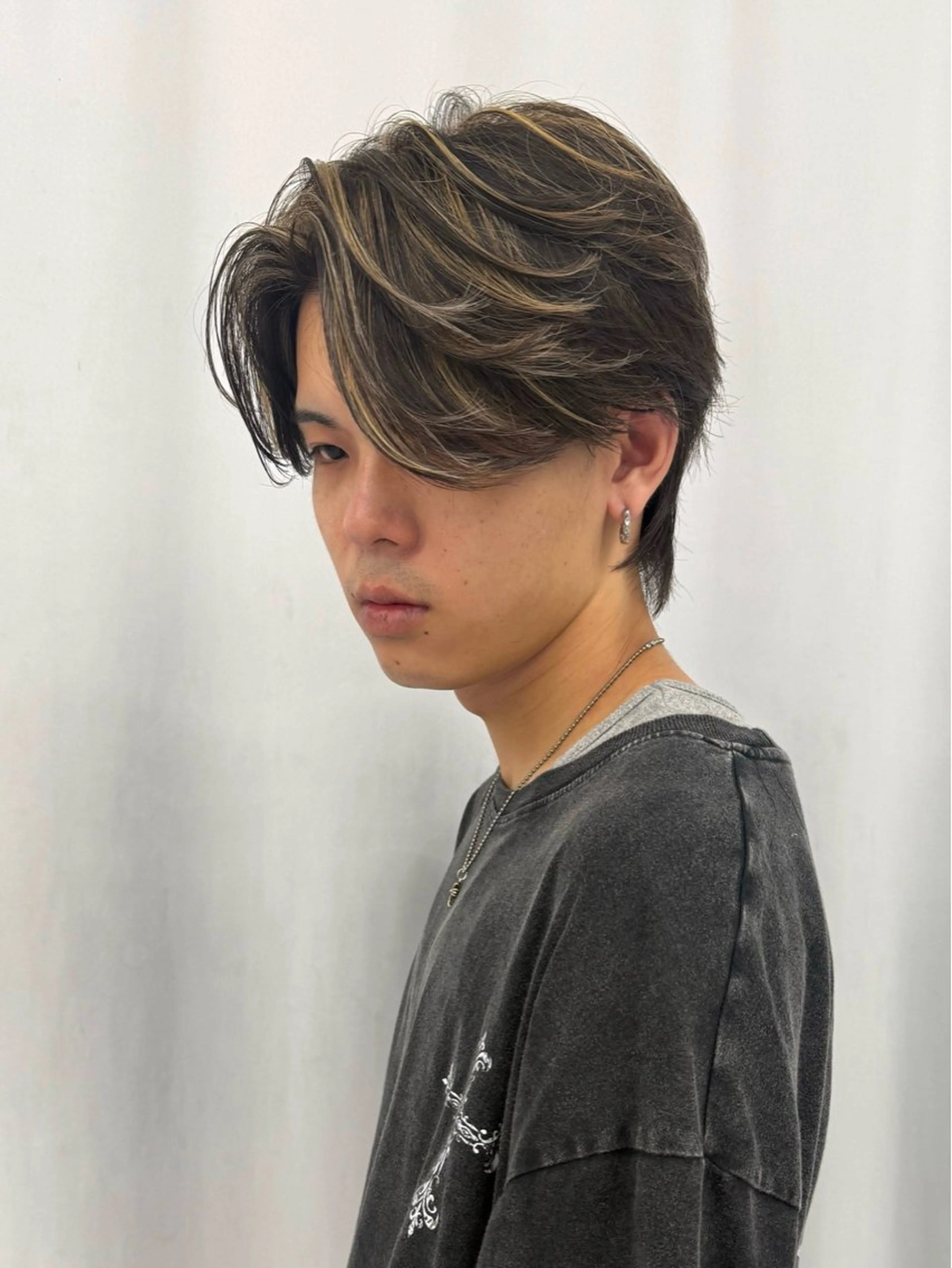 メンズ メンズメッシュ 白髪ぼかし/メッシュ ハイライト/ゆうとのヘアスタイル