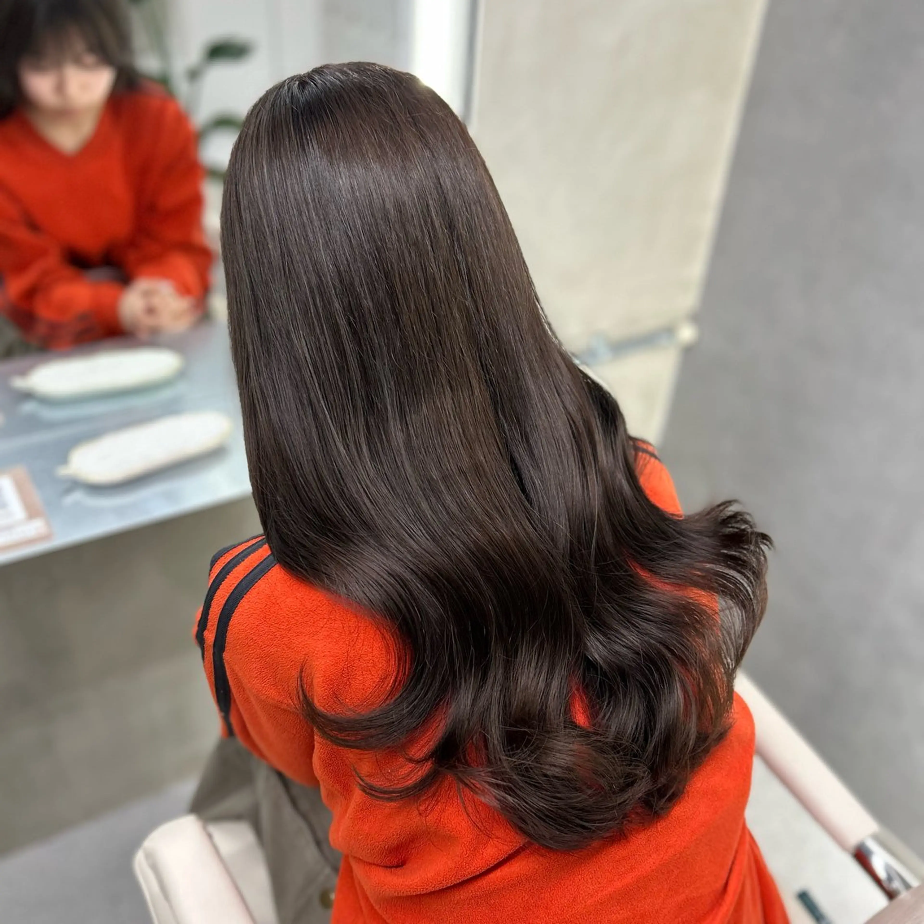 ロング カット ヘアカラー トリートメント 阿倍野/髪質改善 /縮毛矯正/坪田幸広のヘアスタイル