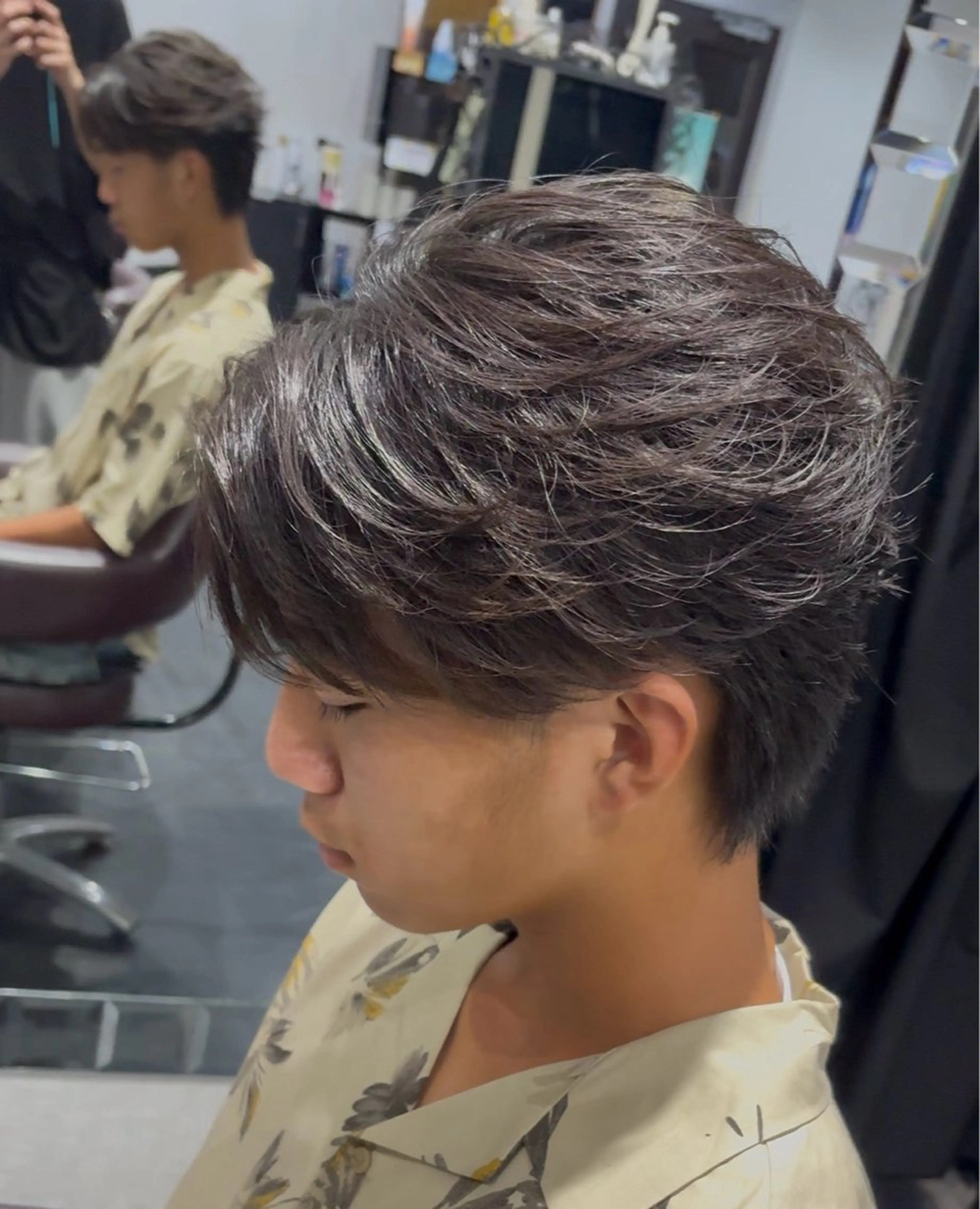 パーマ メンズ フェザーパーマ メンズパーマ ひ かるのヘアスタイル