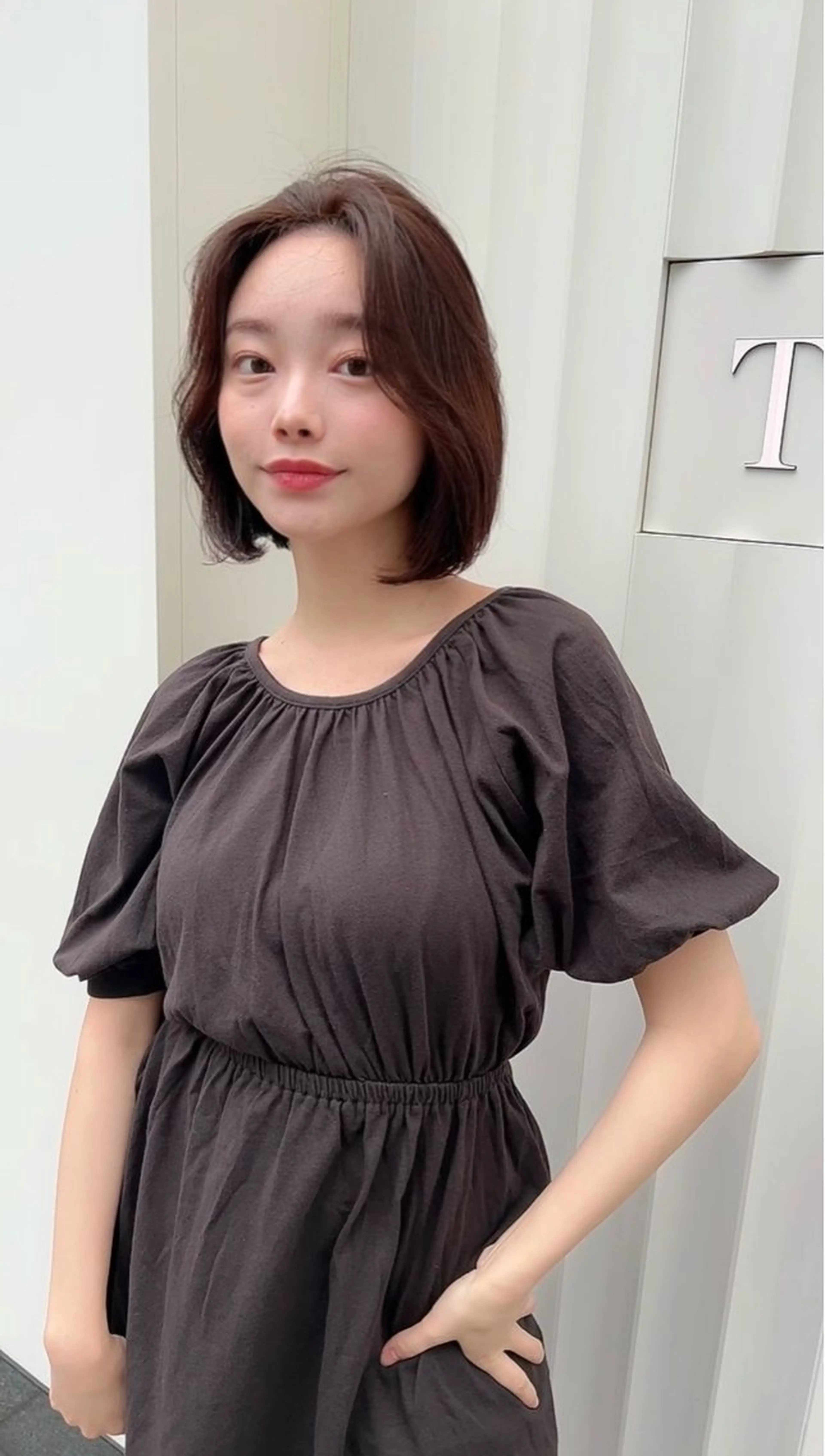 ショート カラー ボブ ボブ/レイヤー /植原健太のヘアスタイル