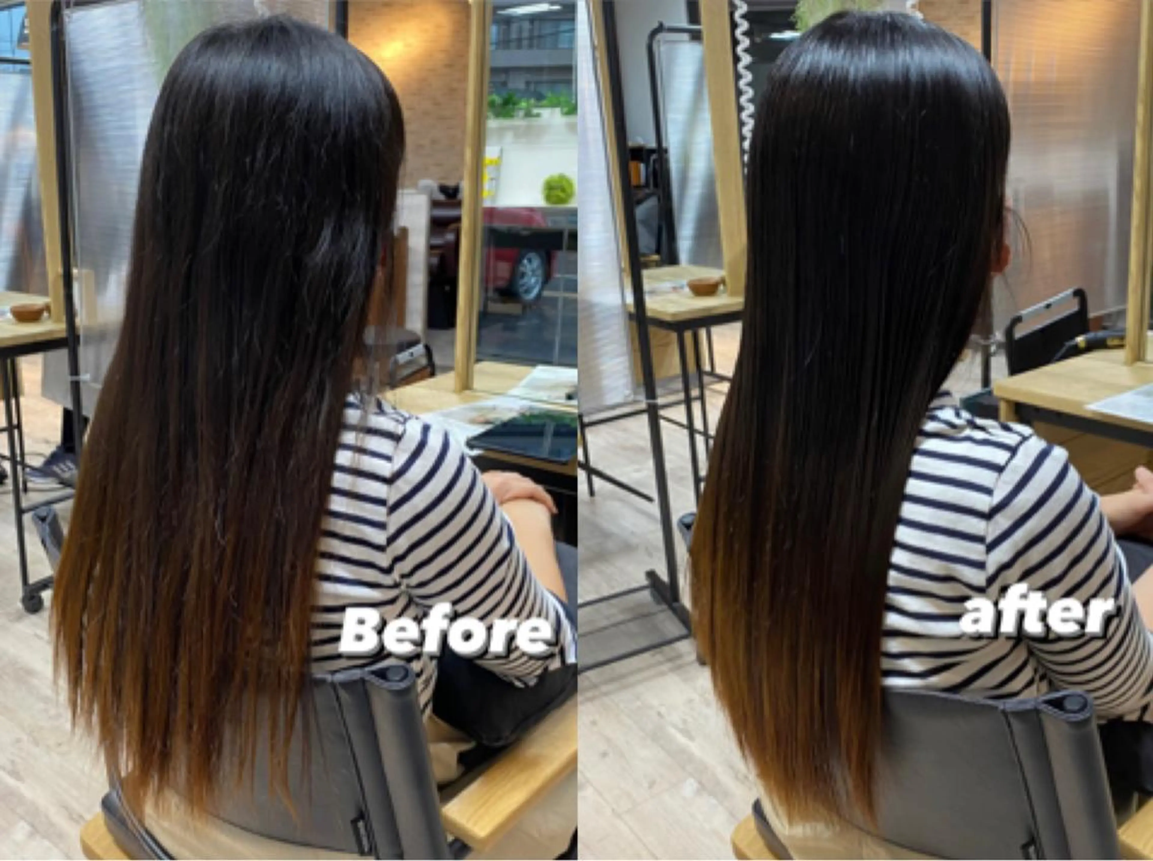 ロング 髪質改善 縮毛矯正 トリートメント 髪質改善 髪質改善カラーゆうひのヘアスタイル