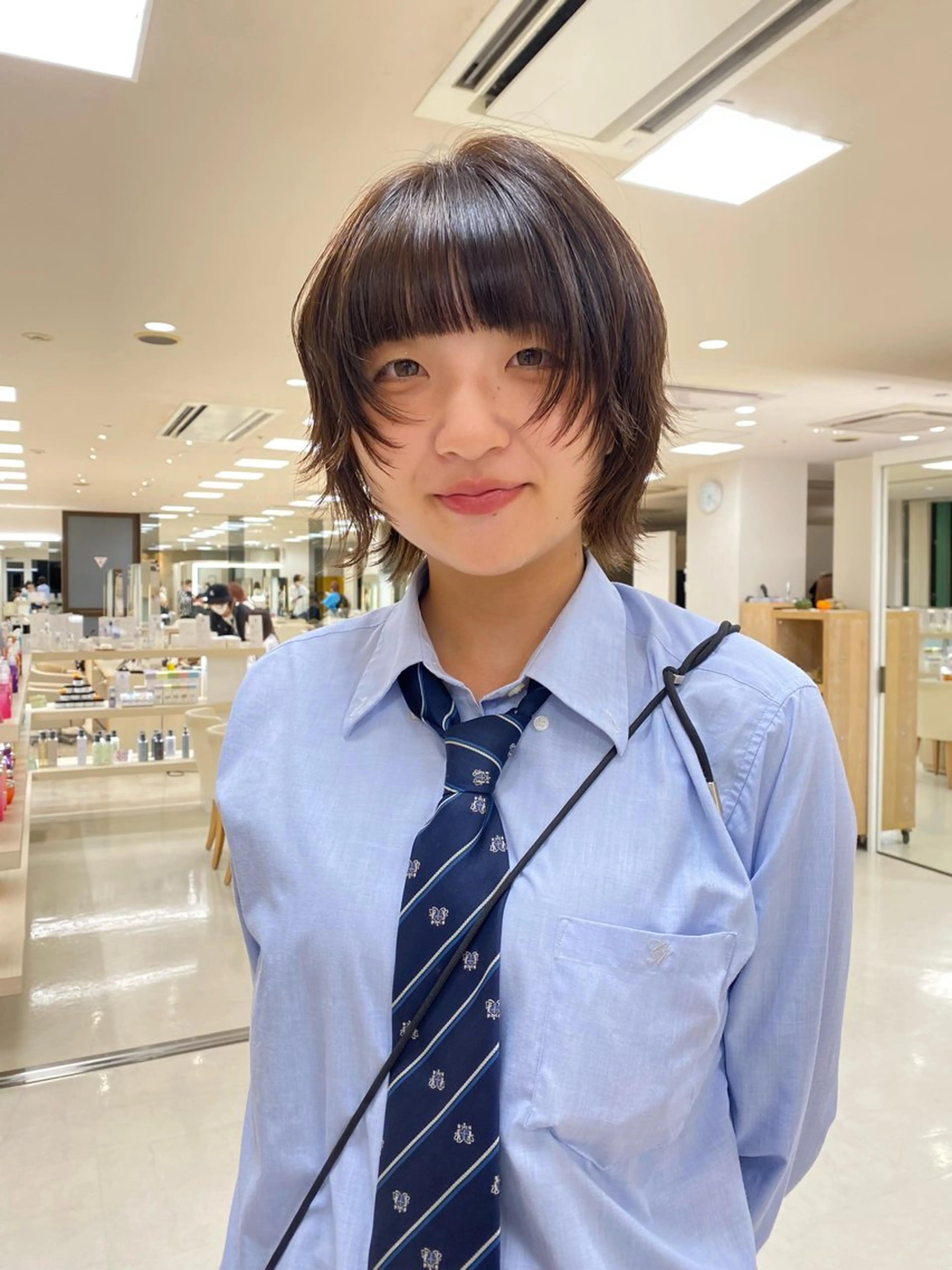 ショート 顔まわりレイヤー 韓国風ヘア レイヤーカット ショートヘア ウルフカット レイヤー/ウルフ🤎 mayo.のヘアスタイル