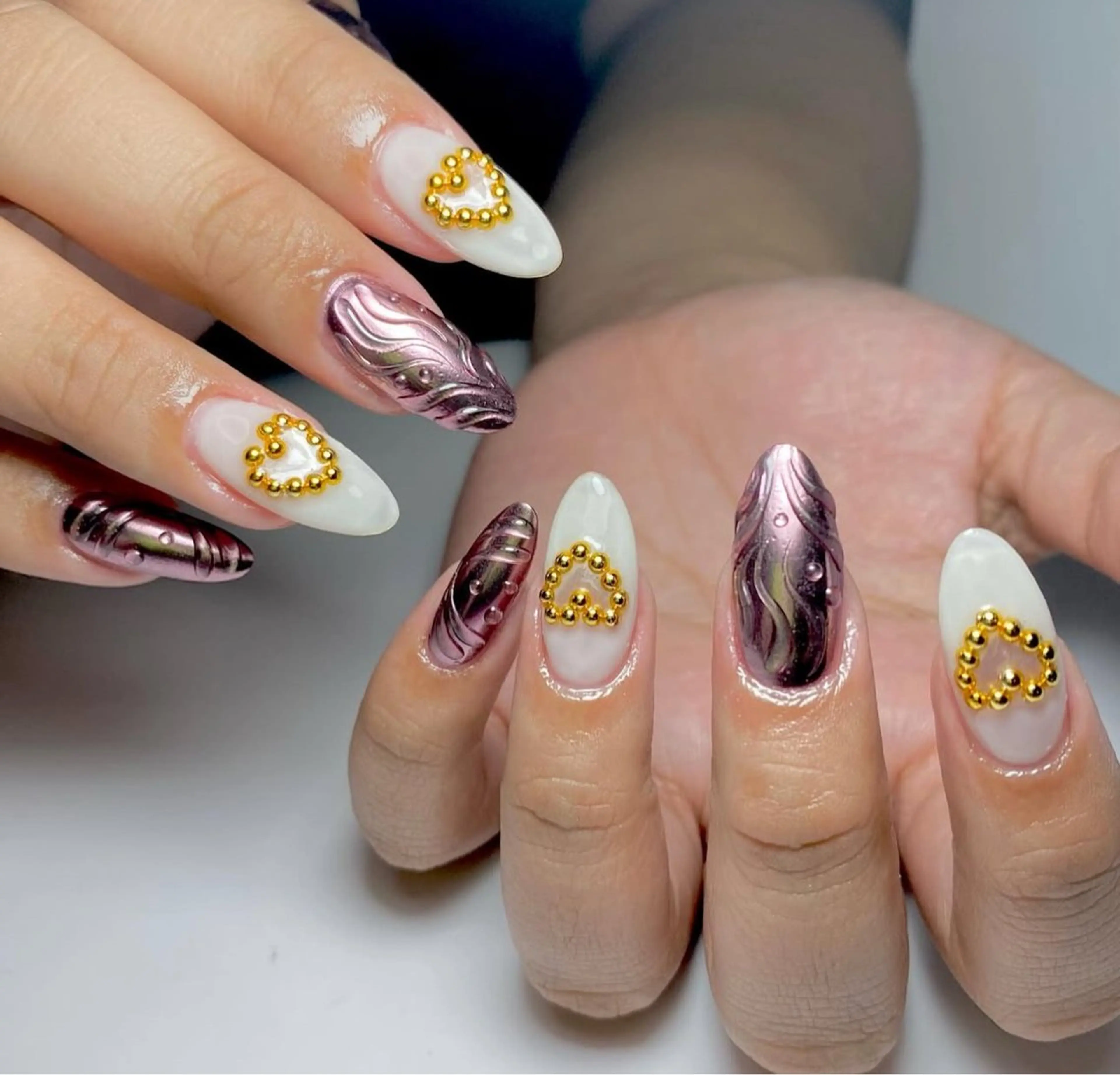 ネイル 🎀PG🩵 ネイルサロンのネイルデザイン