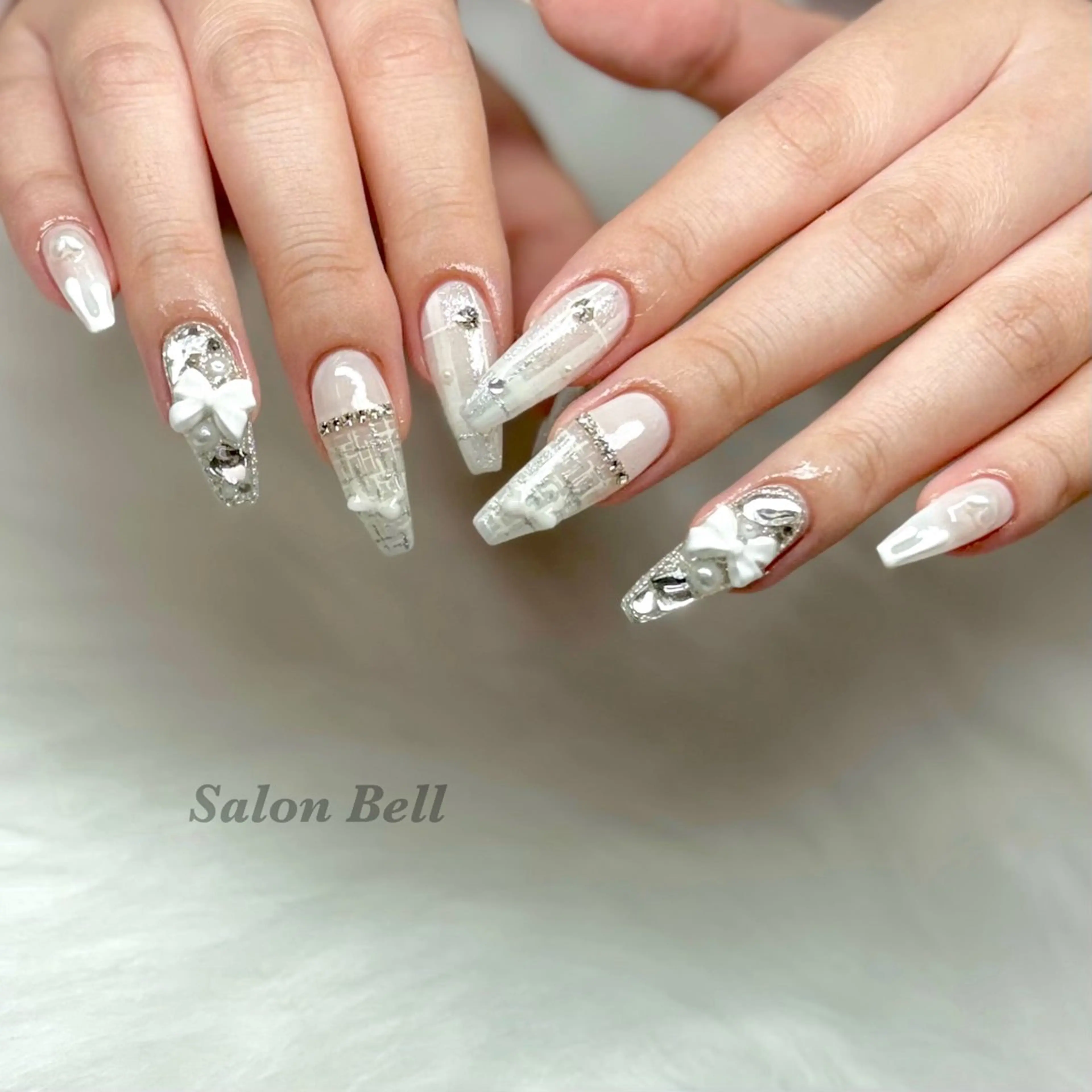 ネイル ロングネイル ハンドネイル totalsalon Bellのマツエク・マツパデザイン