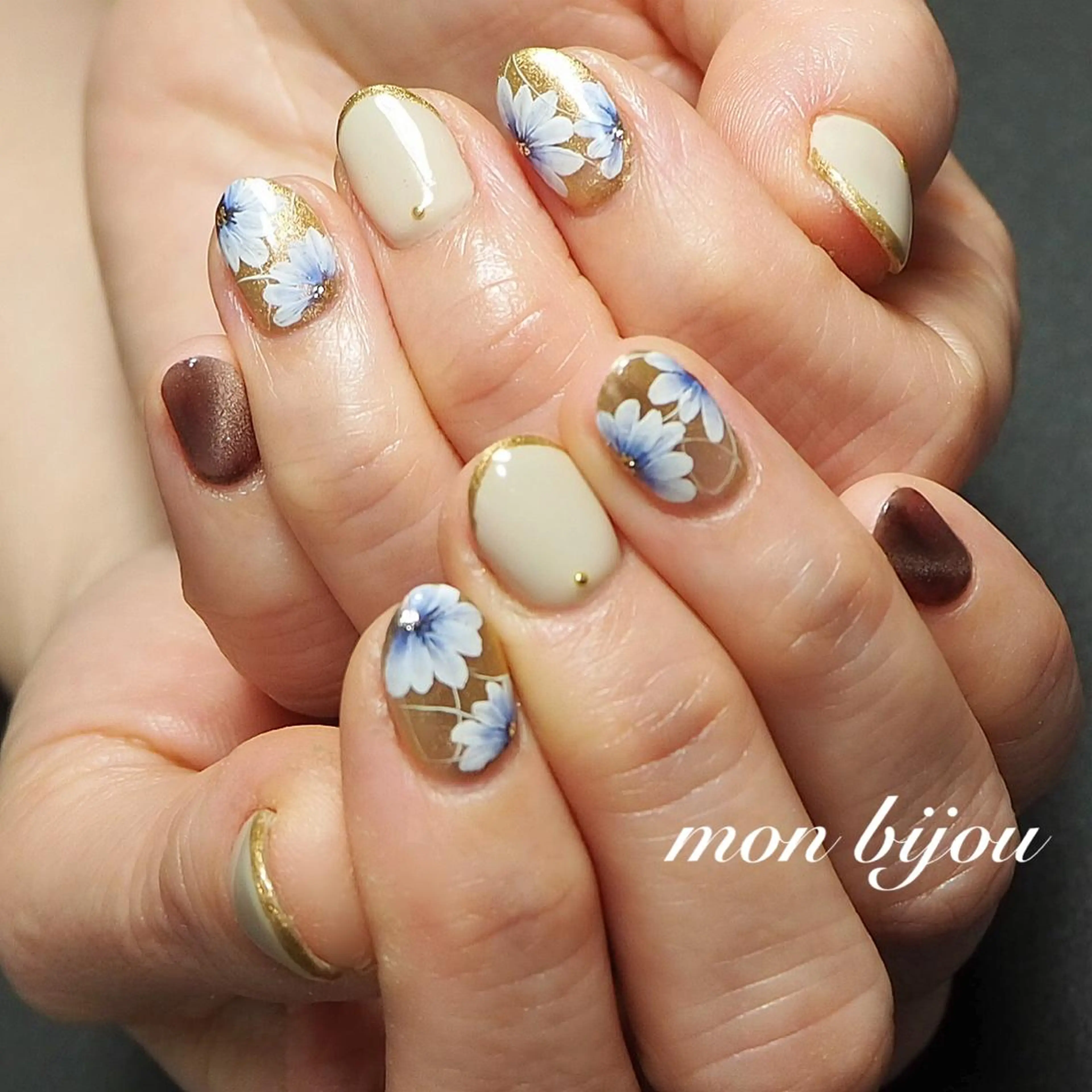 ネイル ハンドネイル ハンドケア mon bijou 坪井のネイルデザイン