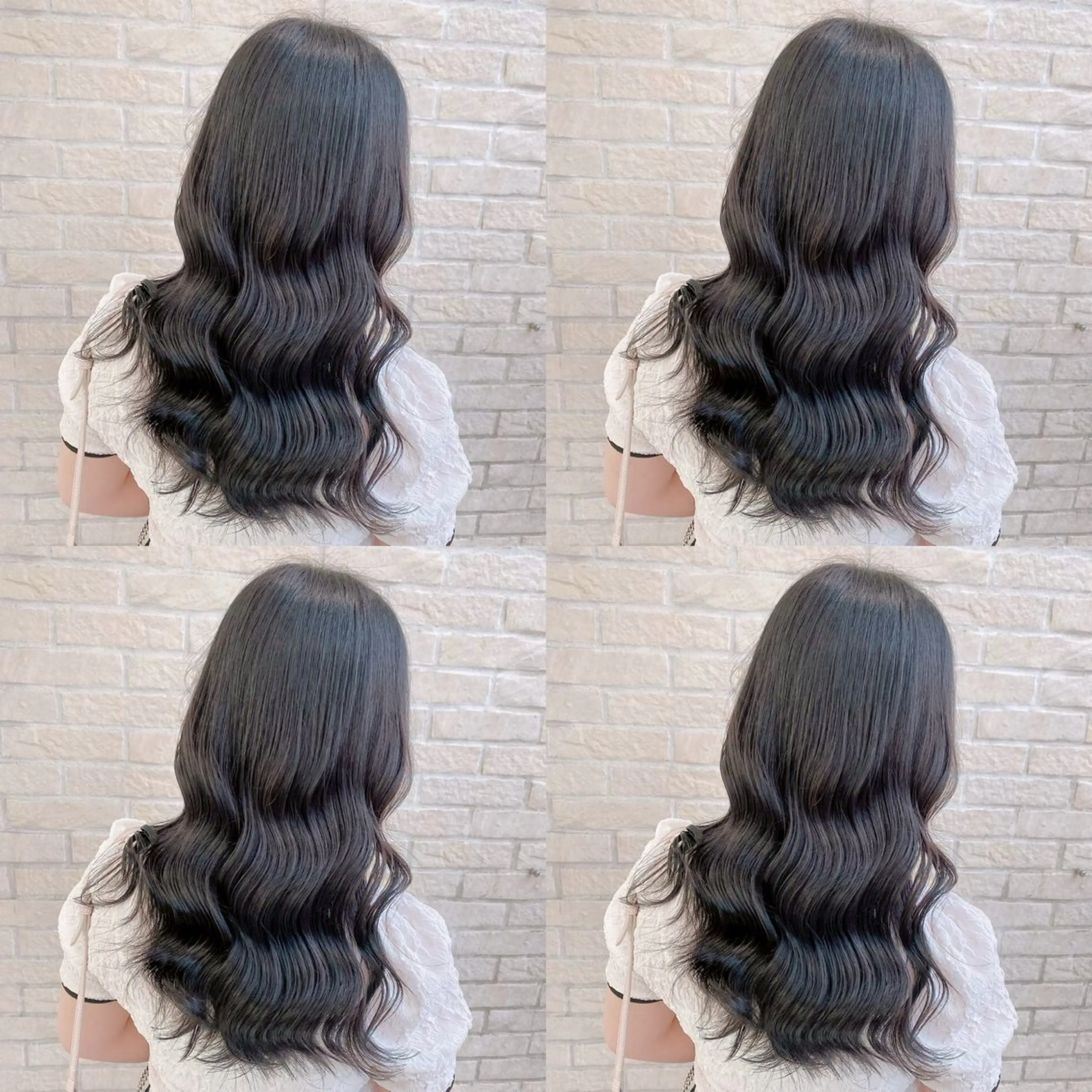 ロング カラー 髪質改善× 白髪ぼかし溝江のヘアスタイル