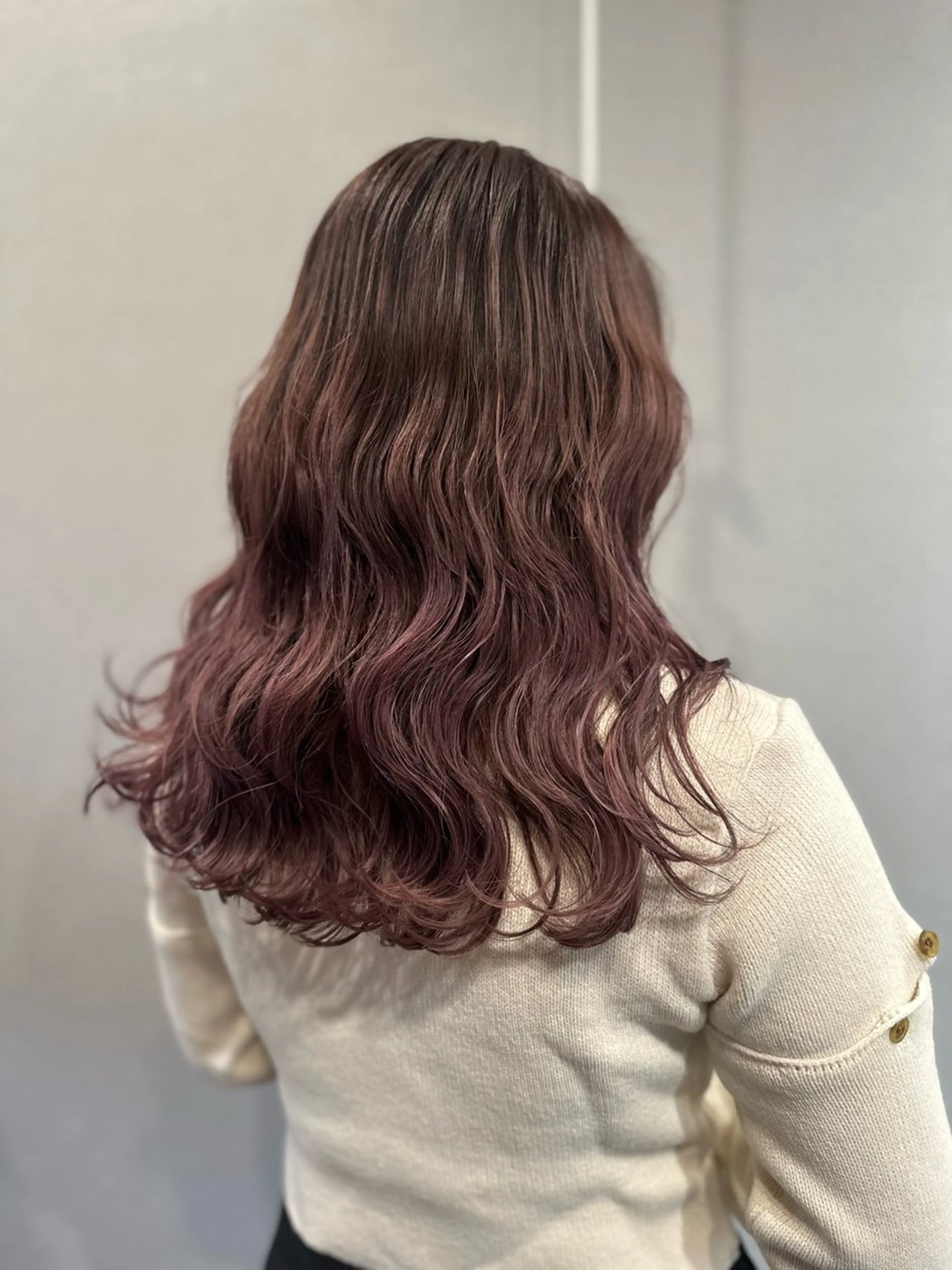 セミロング カラー カット ヘアカラー トリートメント K Harukaのヘアスタイル