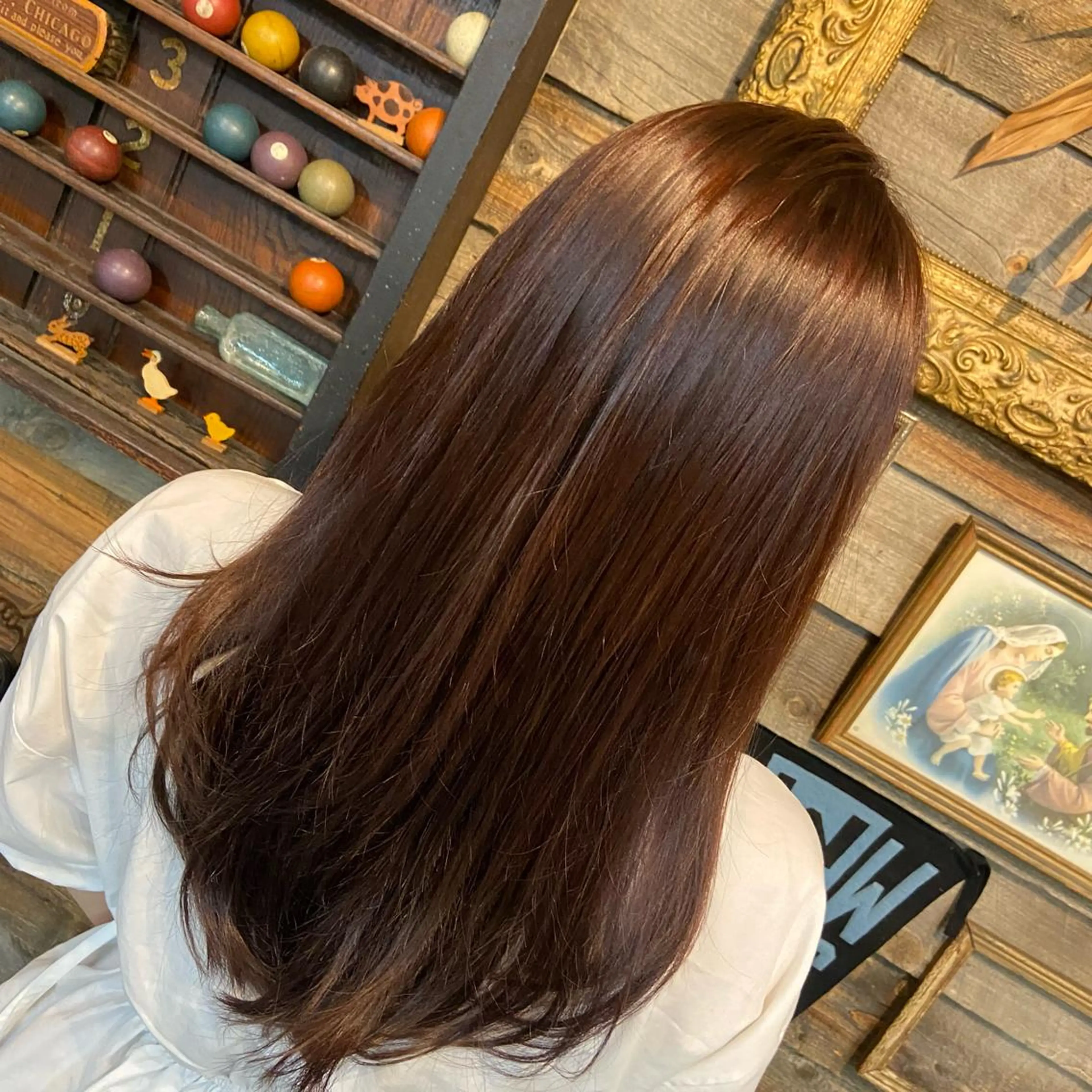 ロング カラー ヘアカラー トリートメント 川崎 かなでのヘアスタイル