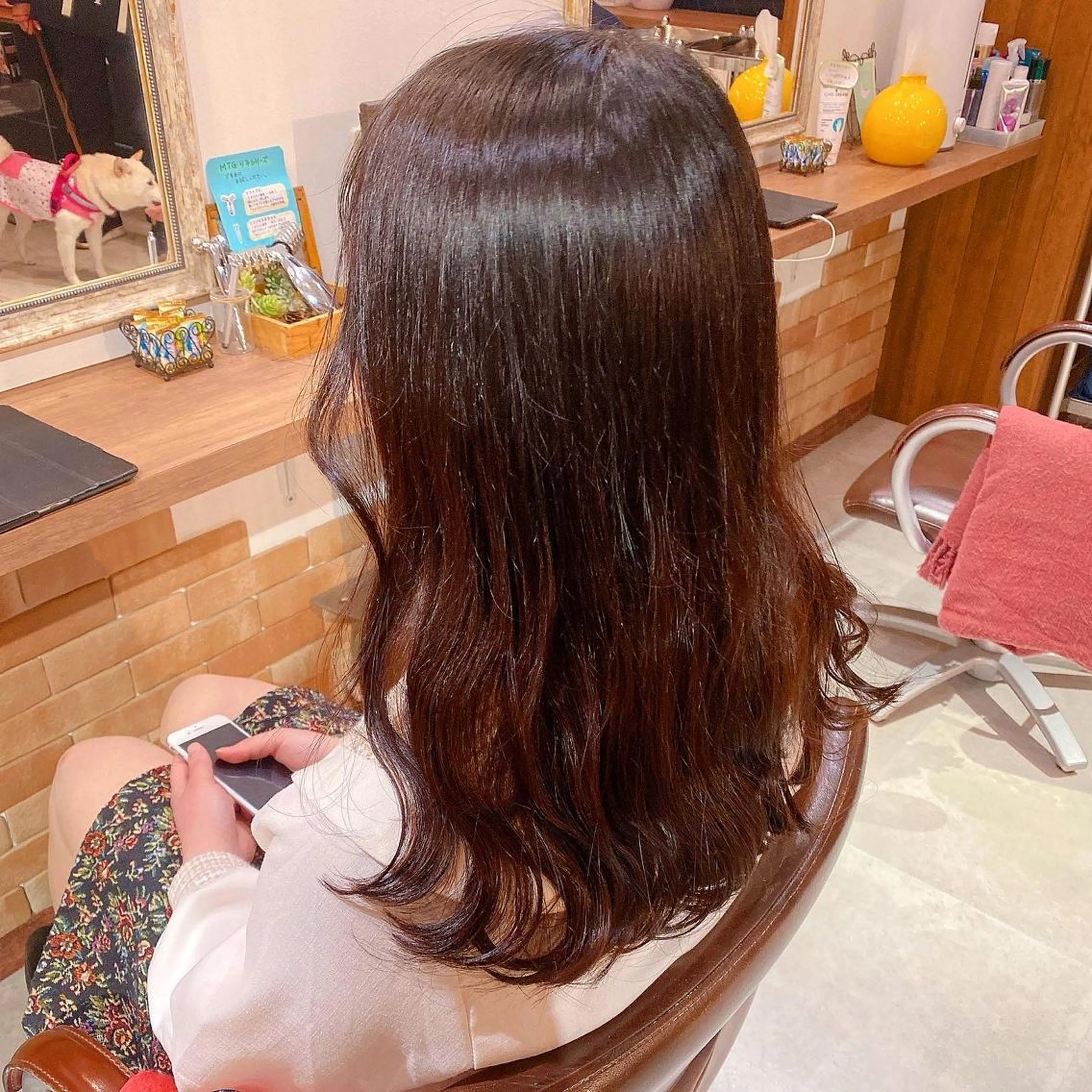 セミロング 髪質改善特化 安東駿介のヘアスタイル