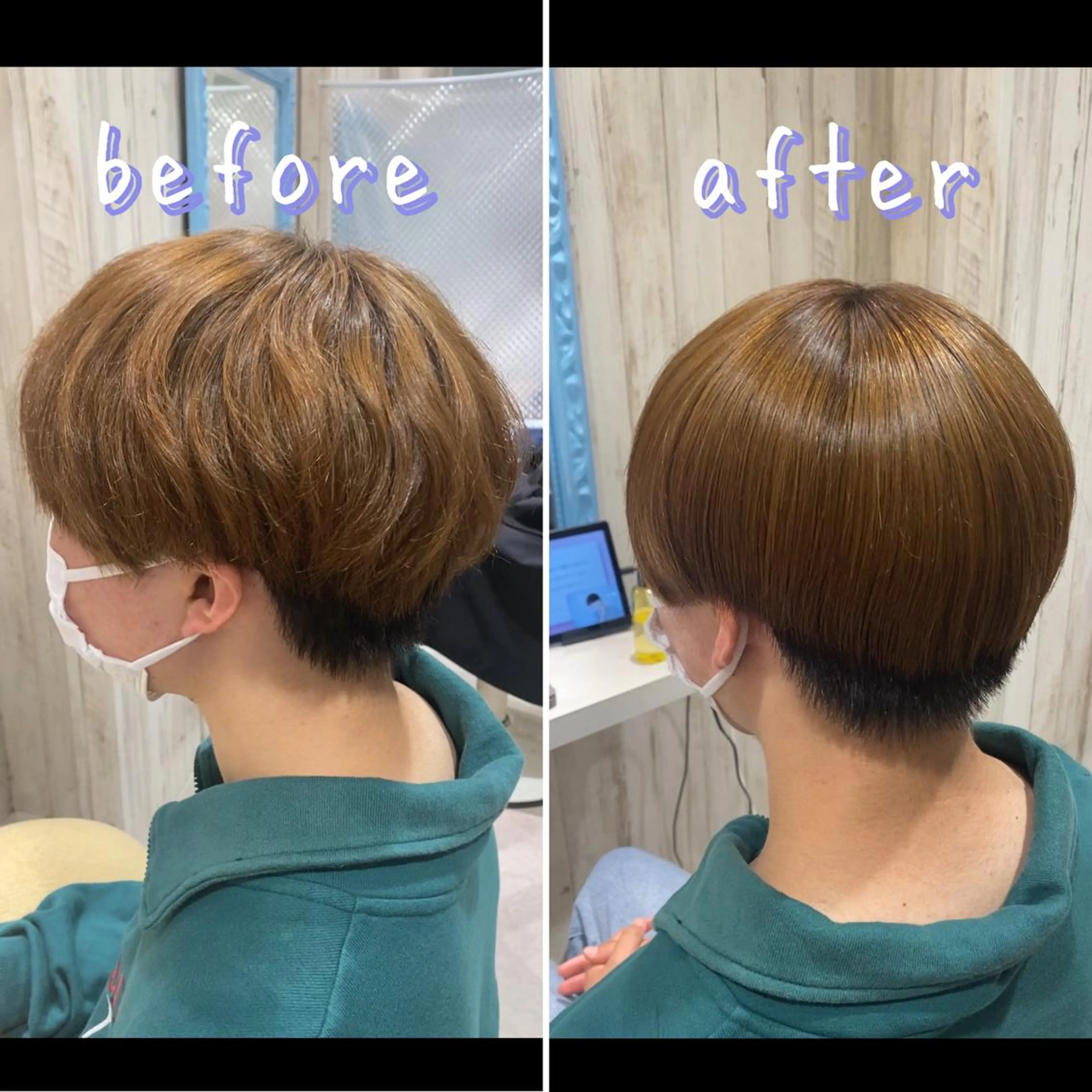 ショート 縮毛矯正 HACHI stylistのヘアスタイル