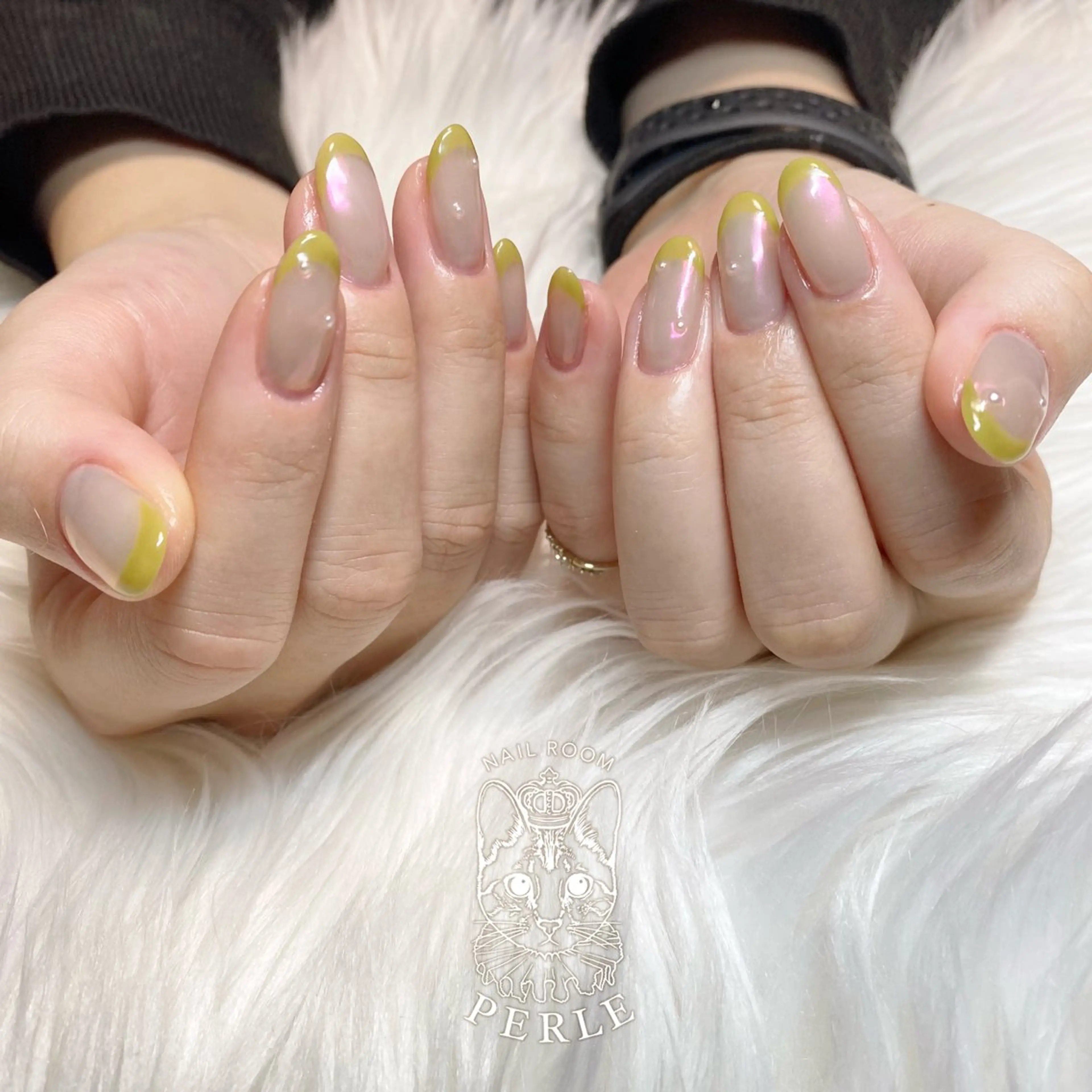 ネイル フレンチネイル シンプルネイル nail room Perleのネイルデザイン
