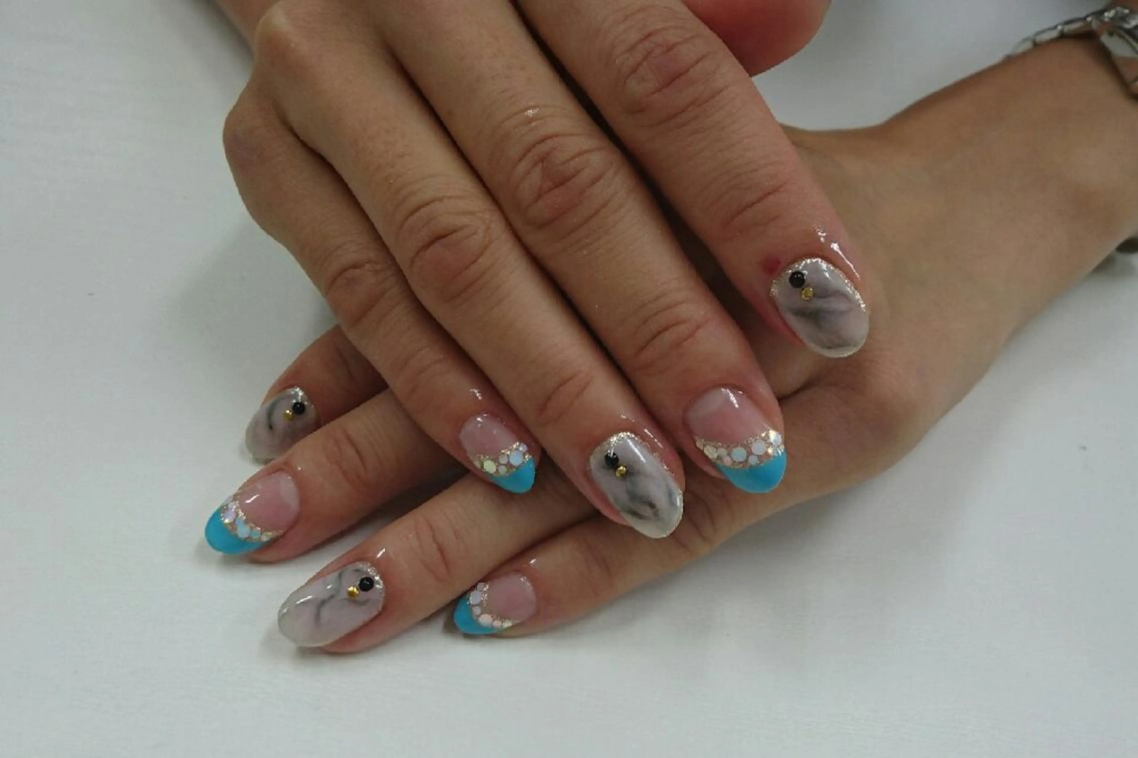 ミディアム ネイル nail salon Blancのネイルデザイン