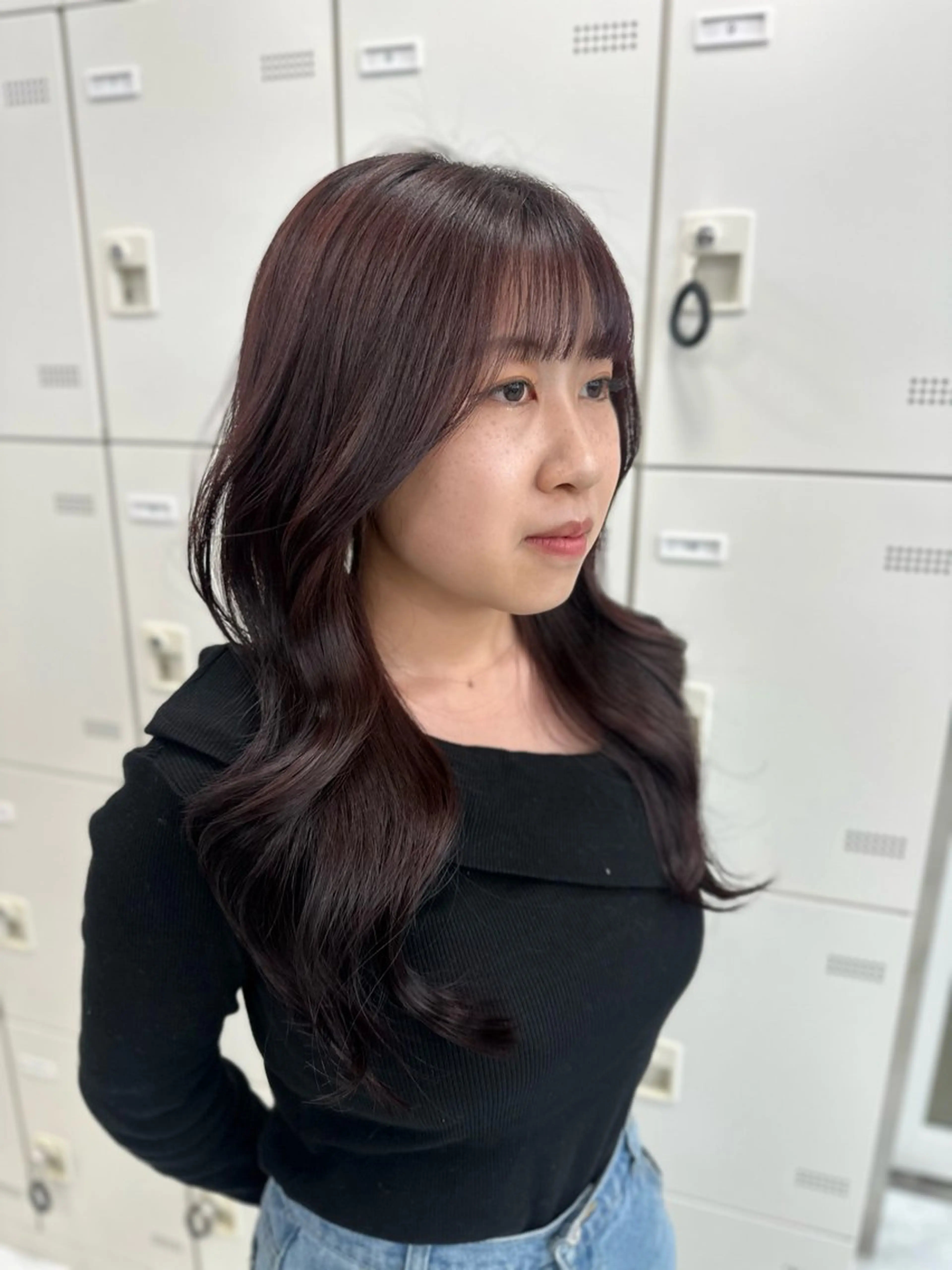 セミロング カラー カット ヘアカラー トリートメント ヘッドスパ ヘアセット 似合わせstyle ❤︎misaki❤︎のヘアスタイル