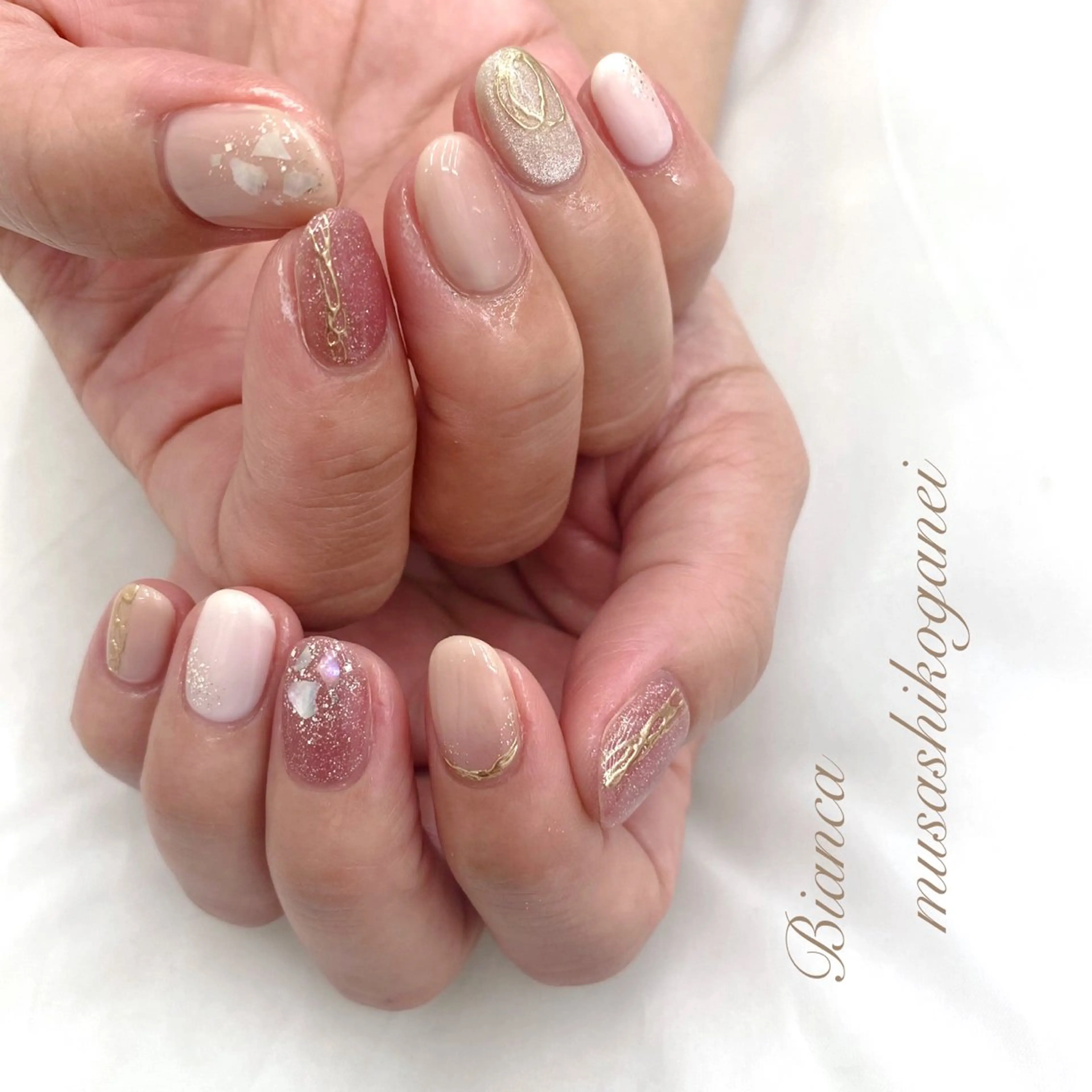 ネイル ハンドネイル Bianca 武蔵小金井　しぎはらのネイルデザイン