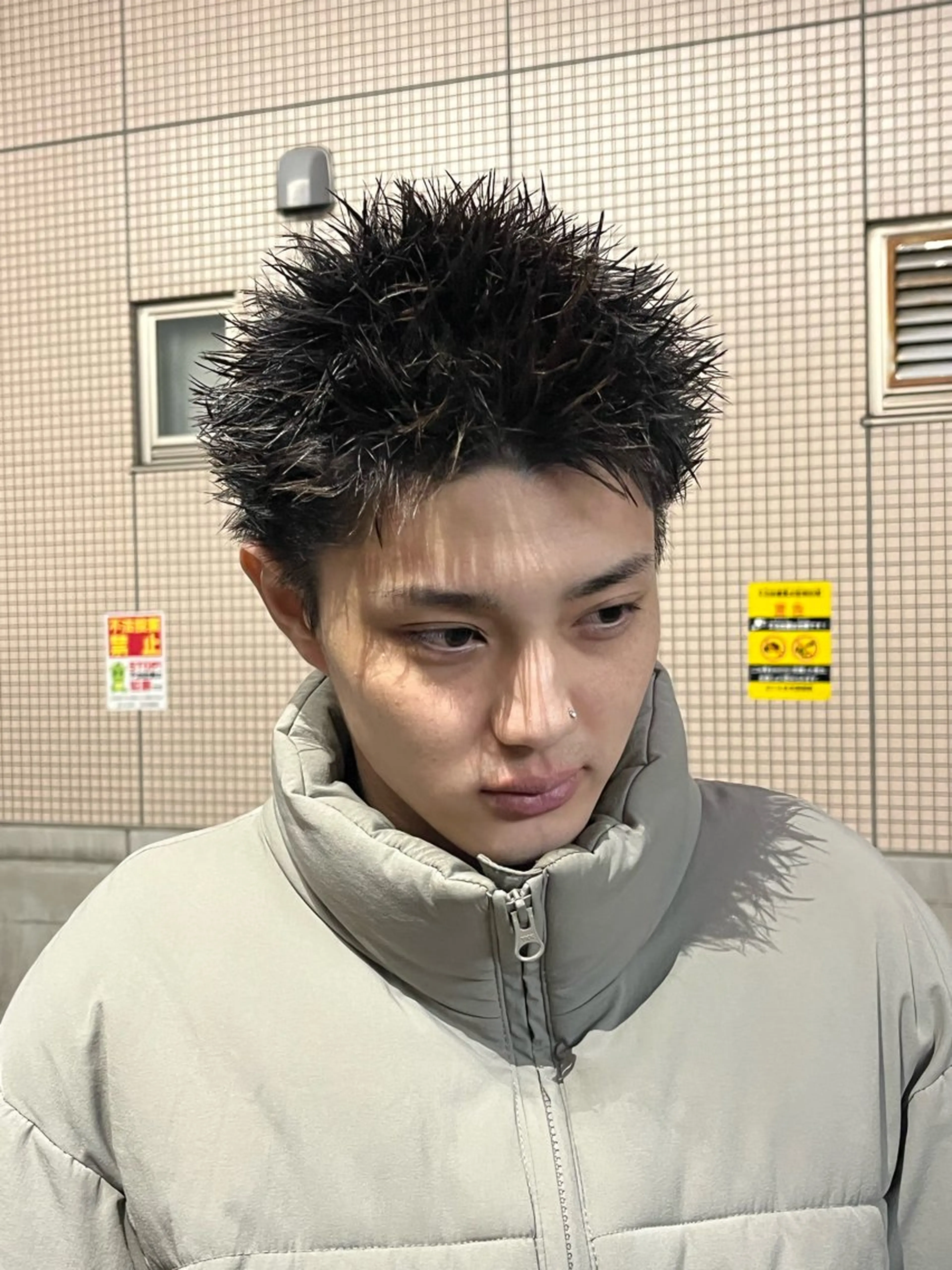 ショート シャドウパーマ/ピン パーマ/だいじゅのヘアスタイル