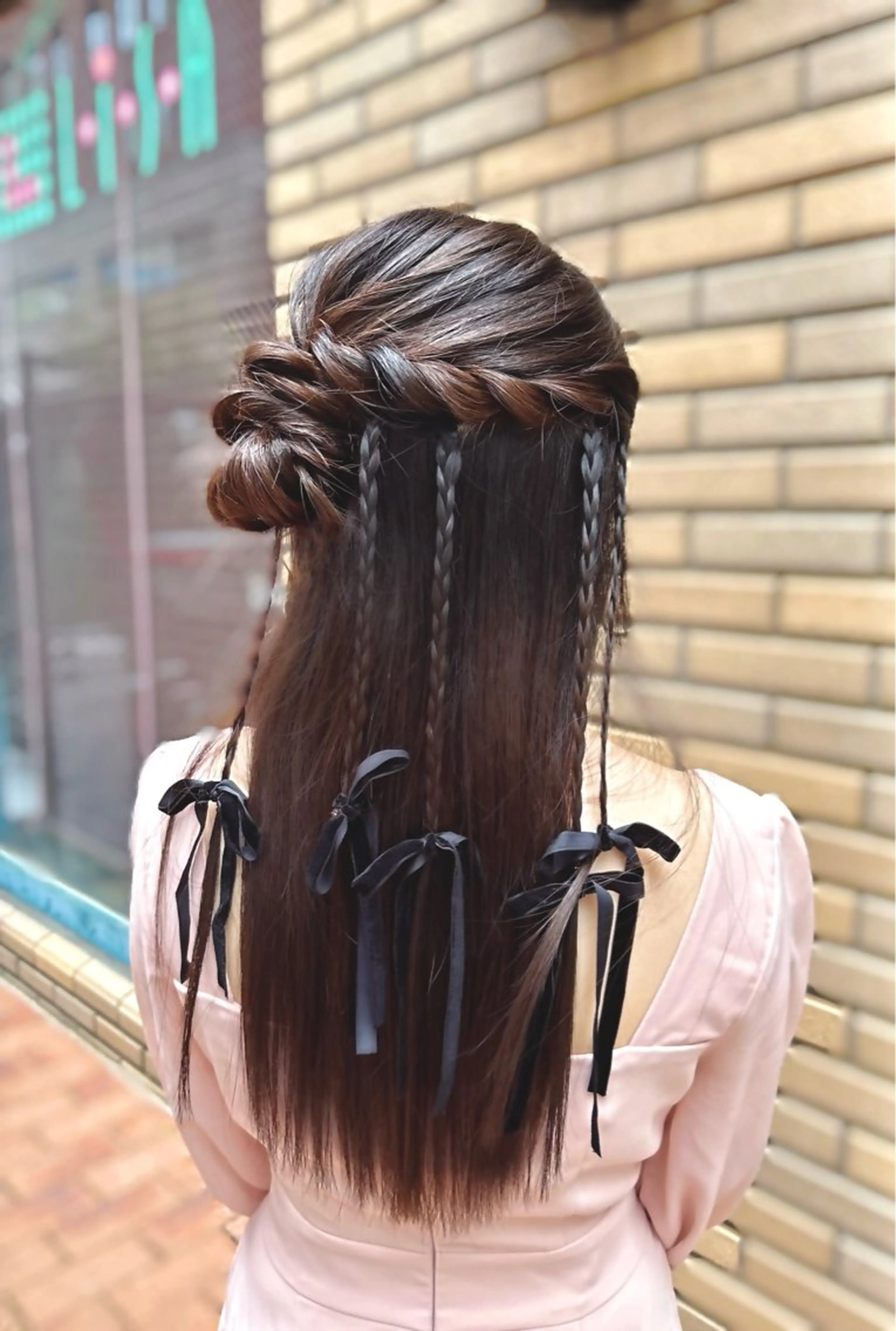 ヘアアレンジ 三つ編み Noe' Akariのヘアスタイル