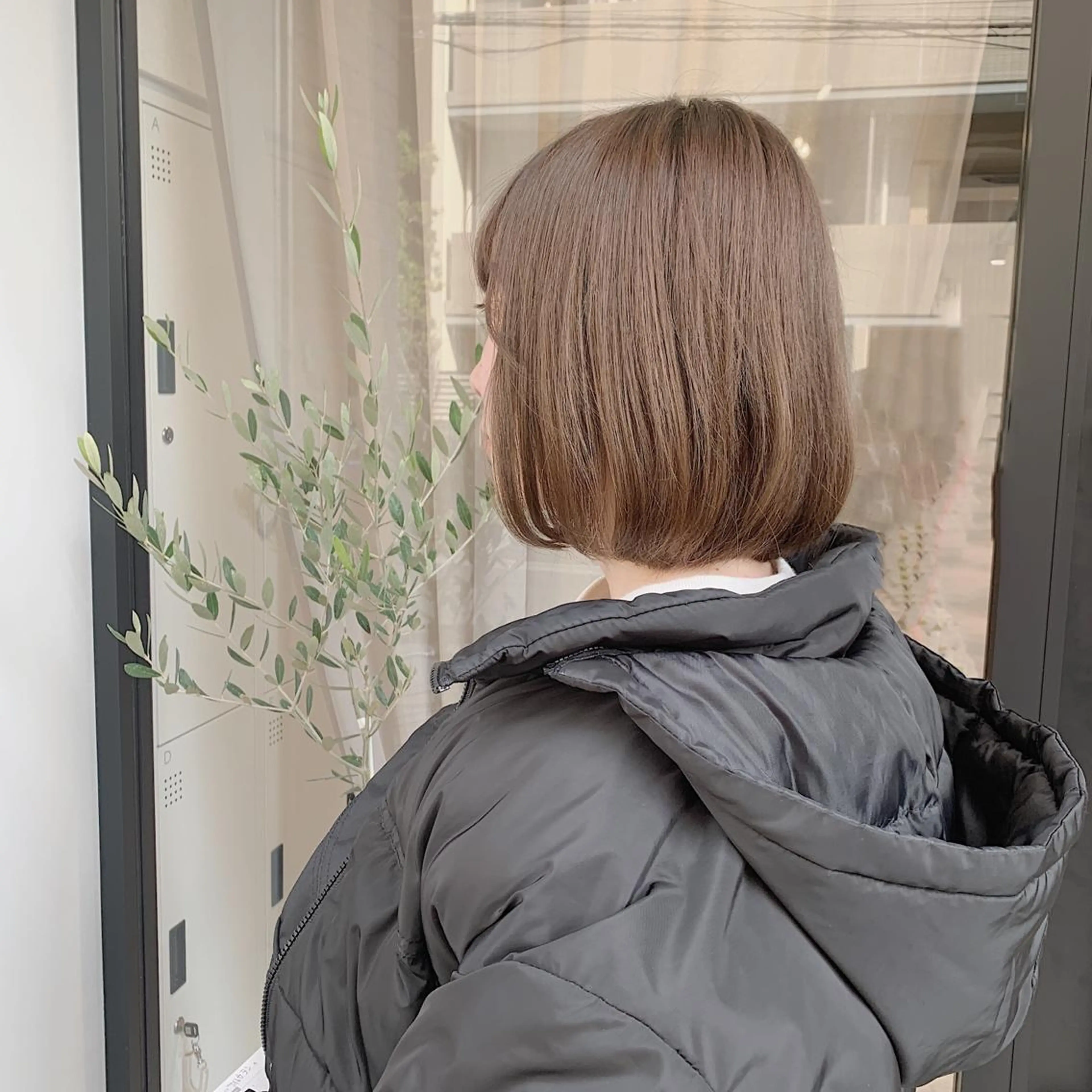 ミディアム カラー アッシュ ベージュカラー ヘアカラー トリートメント ヘッドスパ 二宮 早智子のヘアスタイル