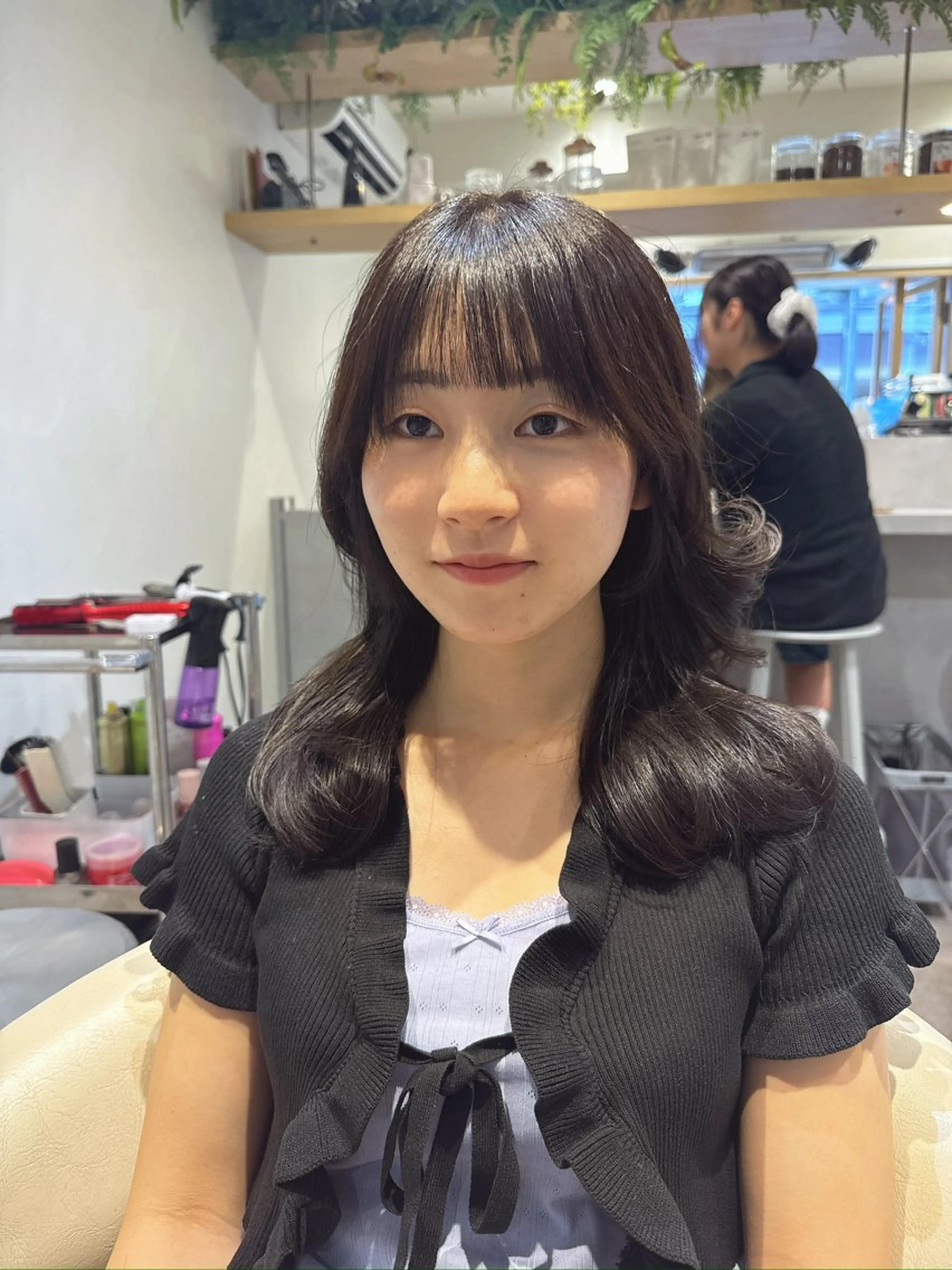 ミディアム カラー 黒髪 ブリーチ 透明感カラー ブリーチなしカラー 卒業式のヘアスタイル カット ヘアカラー トリートメント 💎透明感カラー特化 💎TAISEIのヘアスタイル