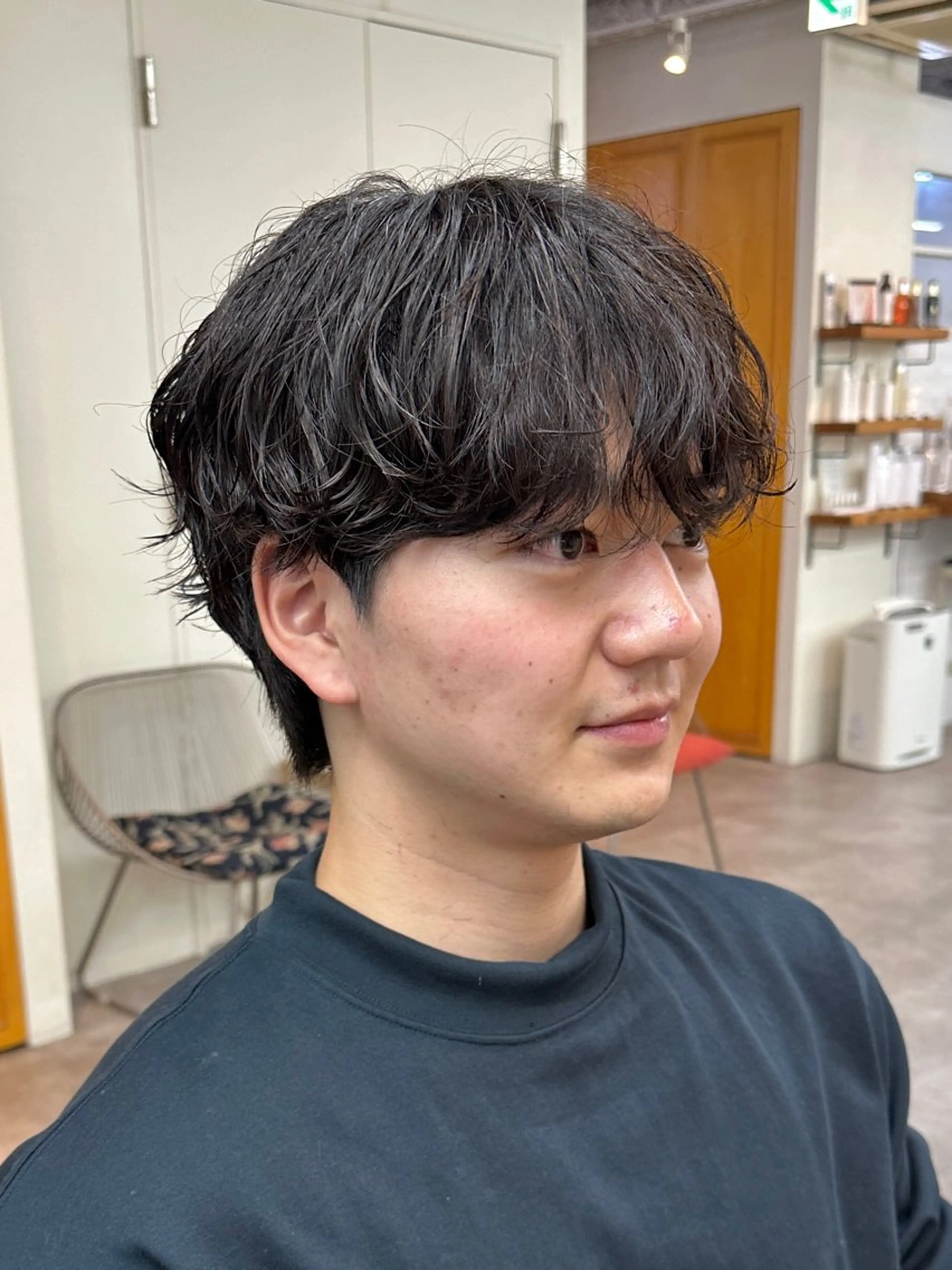 ショート パーマ メンズ メンズパーマ カット パーマ トリートメント JINKIメンズ特化 メンズカットパーマのヘアスタイル