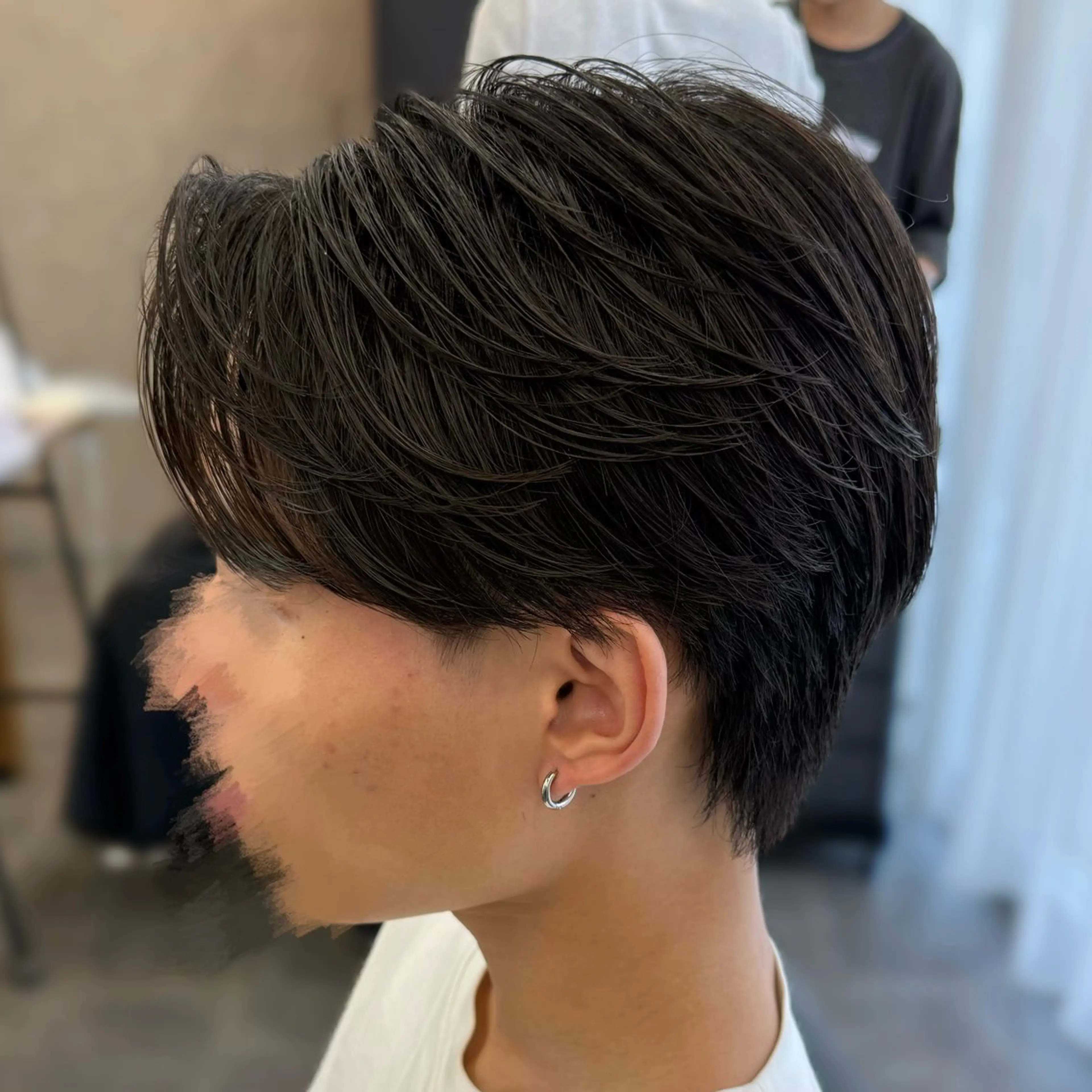 パーマ メンズ センターパート メンズパーマ ニュアンスパーマ パーマ  楓🍁COQU ✂︎men's限定のヘアスタイル