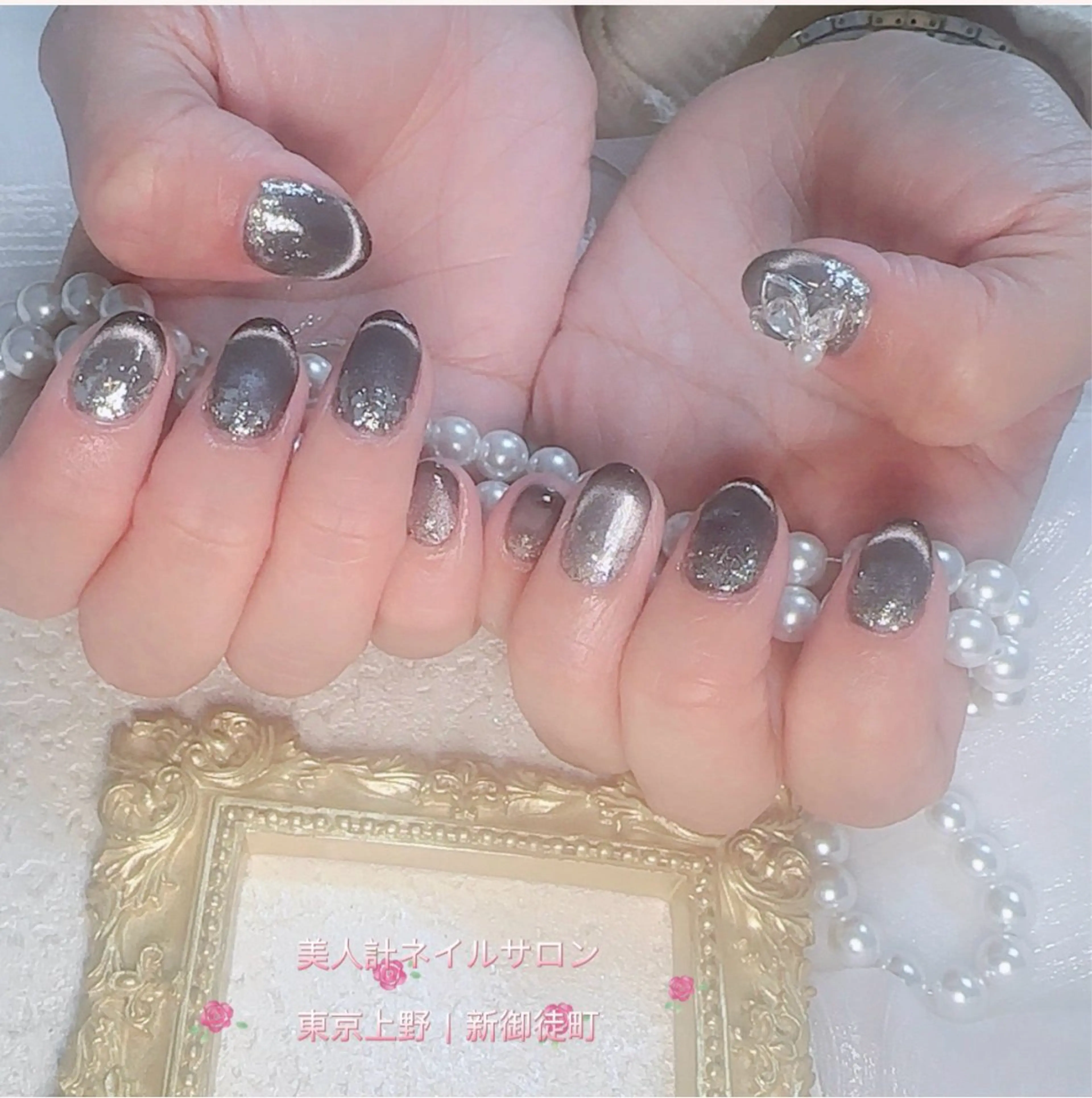 ネイル フラッシュネイル マグネットネイル ハンドネイル 中山 美月のネイルデザイン