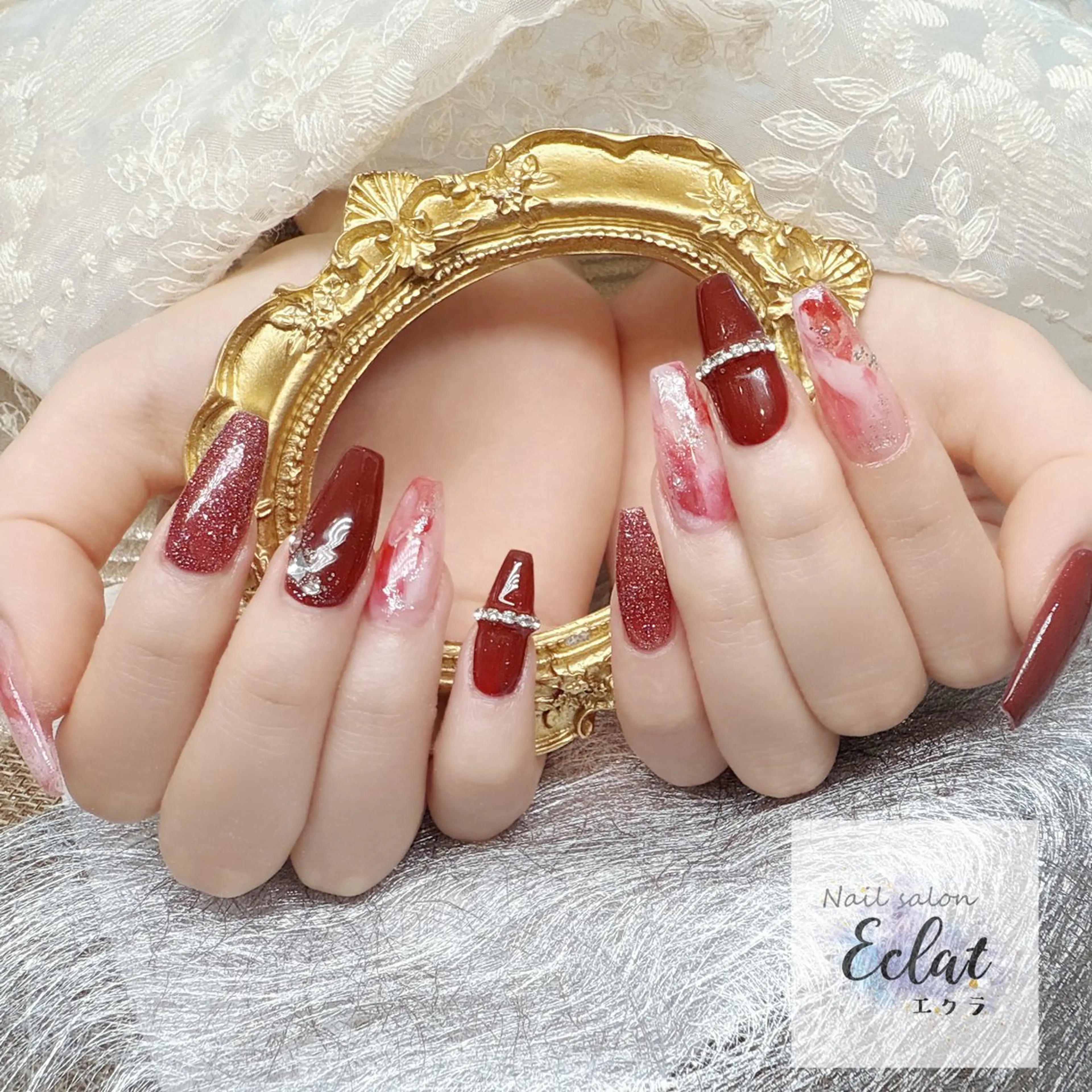 ネイル ハンドネイル Eclat登戸店 ネイルサロンエクラのネイルデザイン