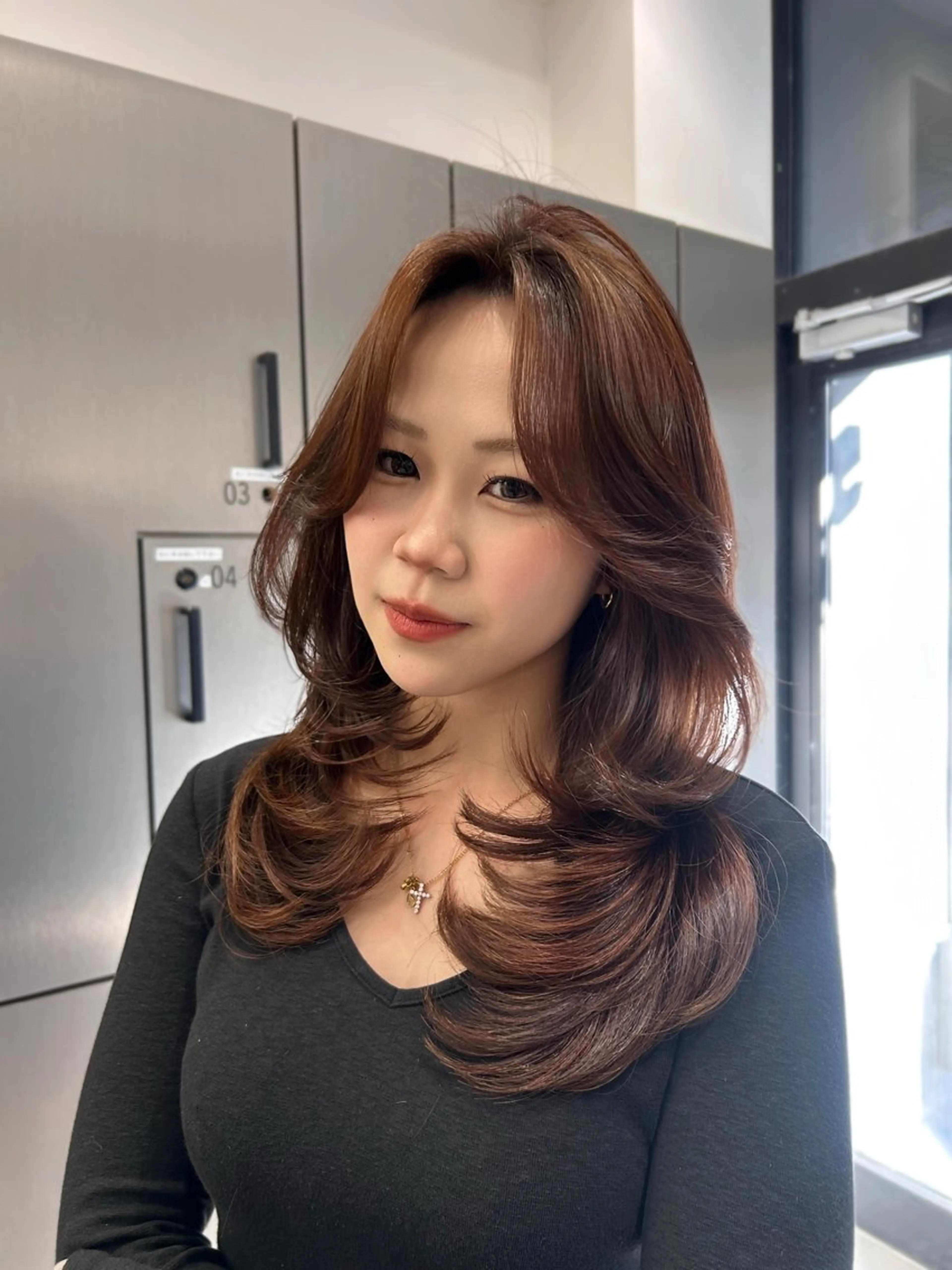 ロング レイヤーカット カット ヘアカラー トリートメント 大人レイヤー/艶美髪 🇺🇸TOMONAのヘアスタイル