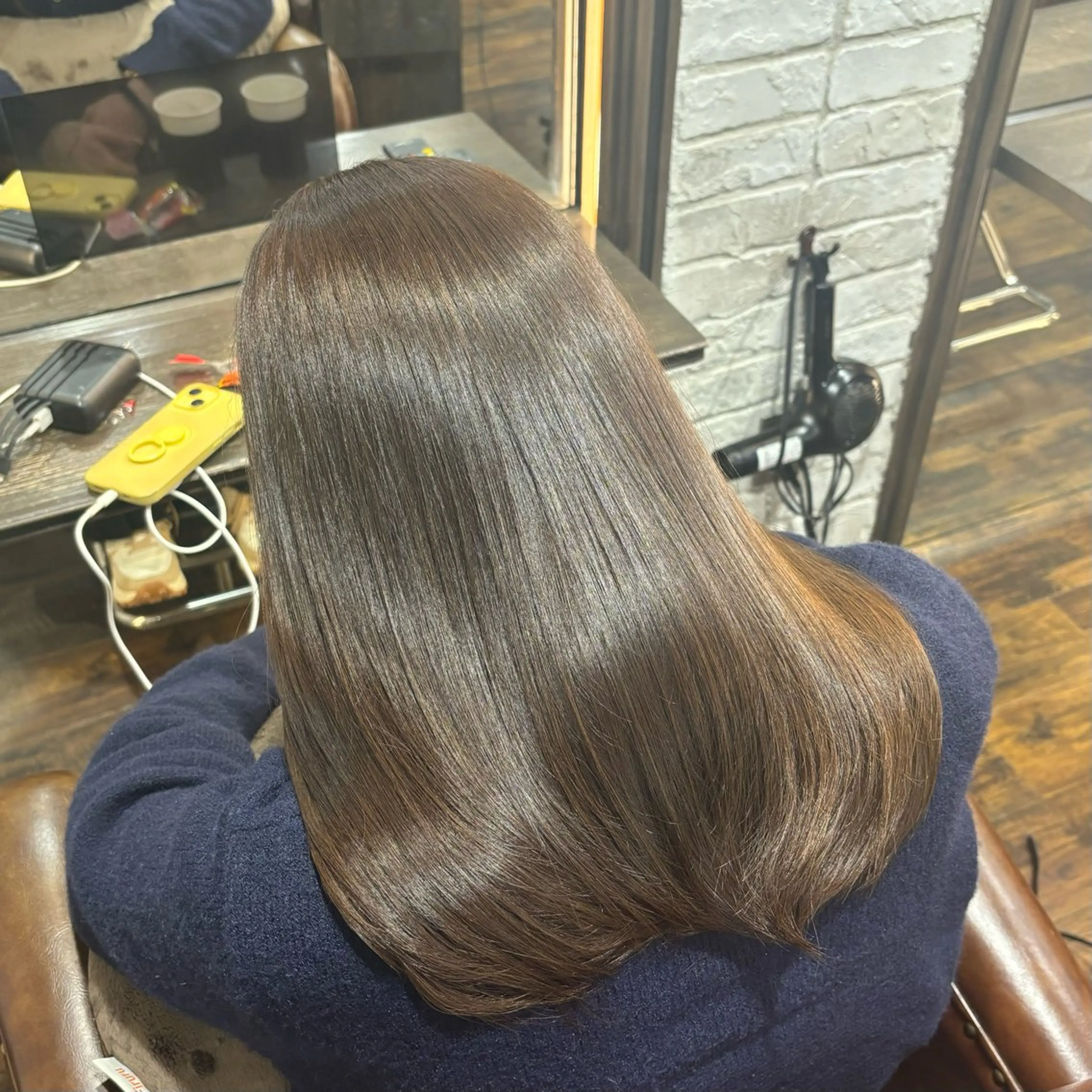 セミロング カラー ベージュカラー 透明感カラー Luce川崎 クロサワのヘアスタイル