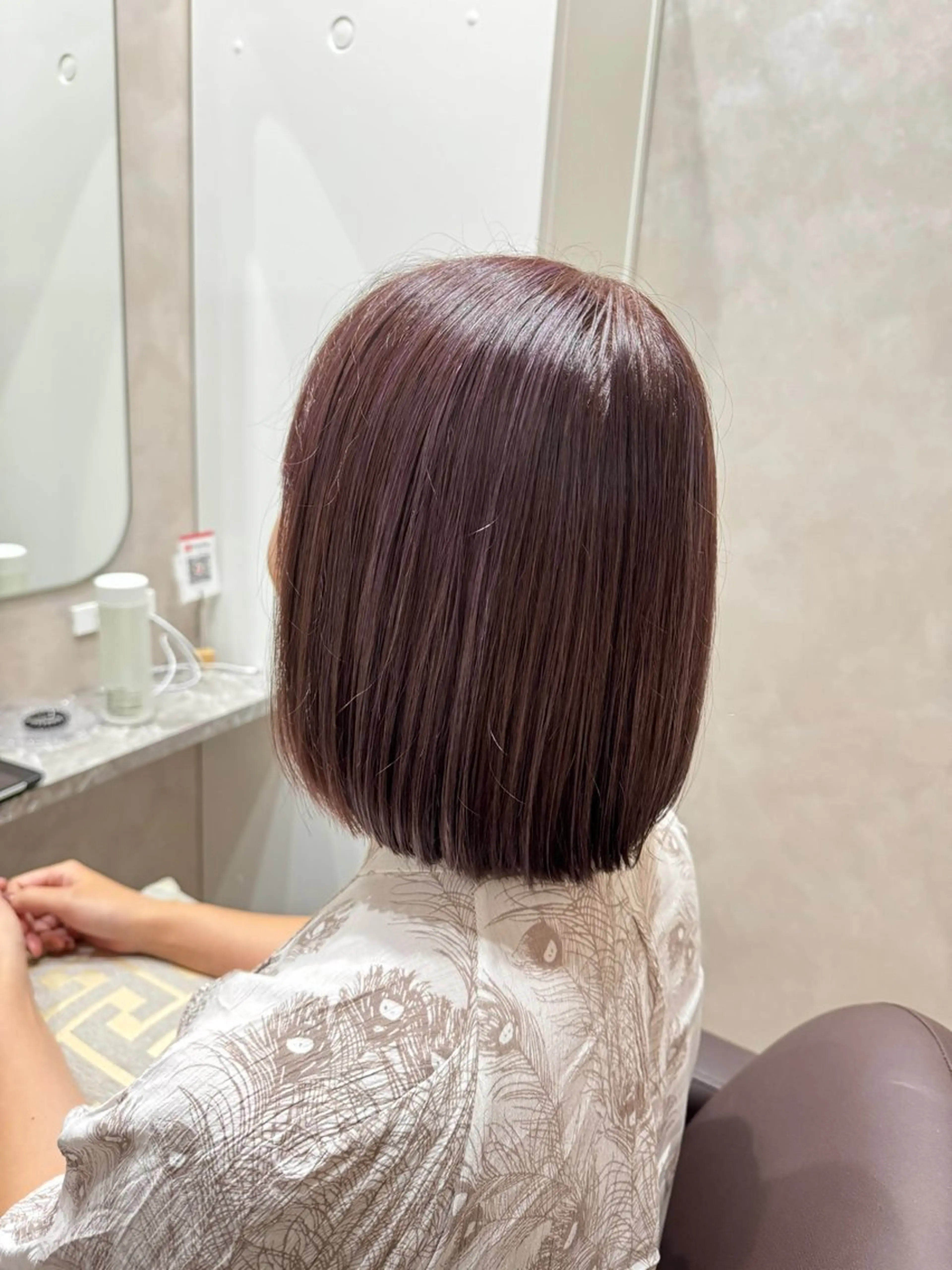 ミディアム ピンクラベンダー ハイライト カット ヘアカラー トリートメント ハイライト×レイヤー 🖤木津谷のヘアスタイル