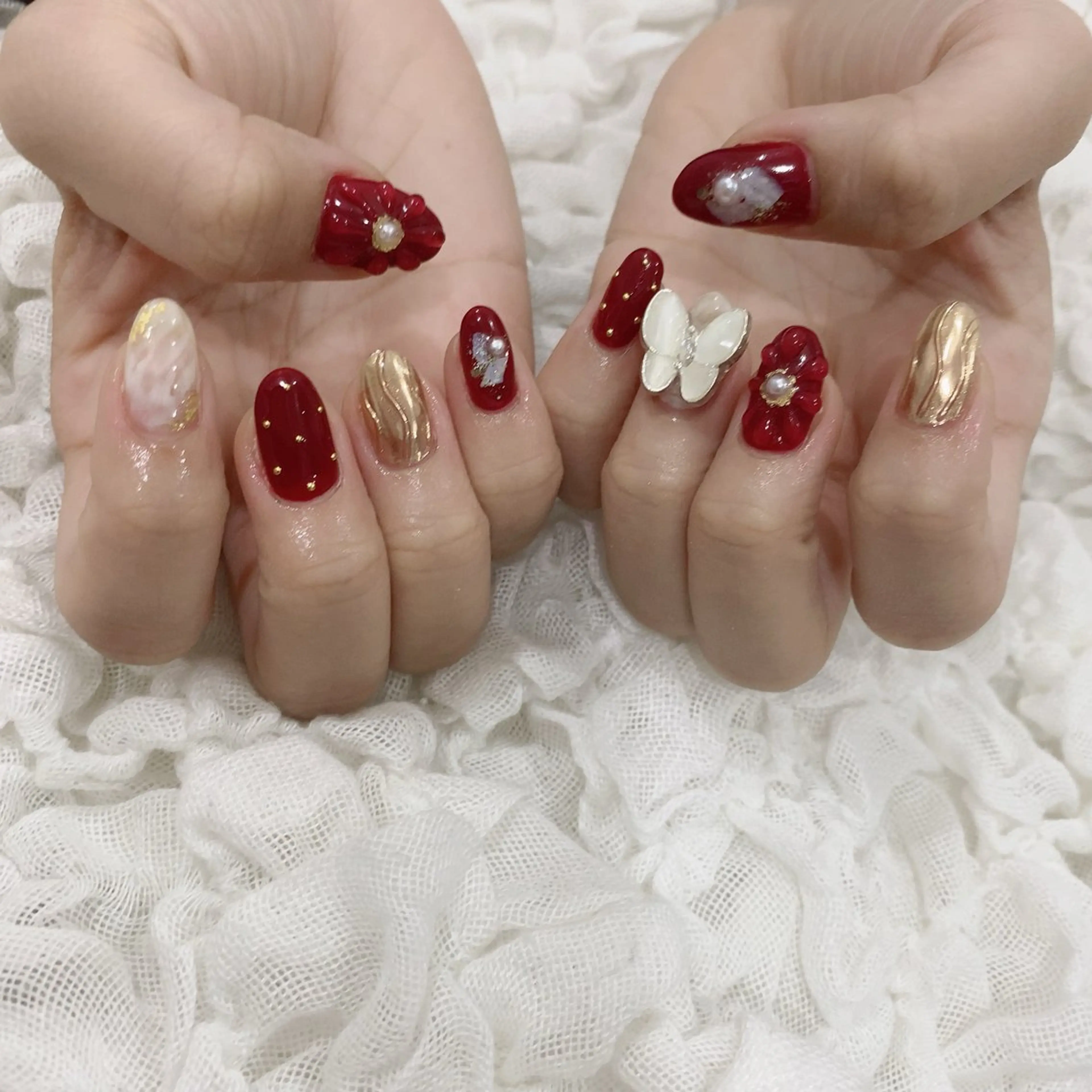ネイル ミラーネイル ハンドネイル SOL NAILのネイルデザイン