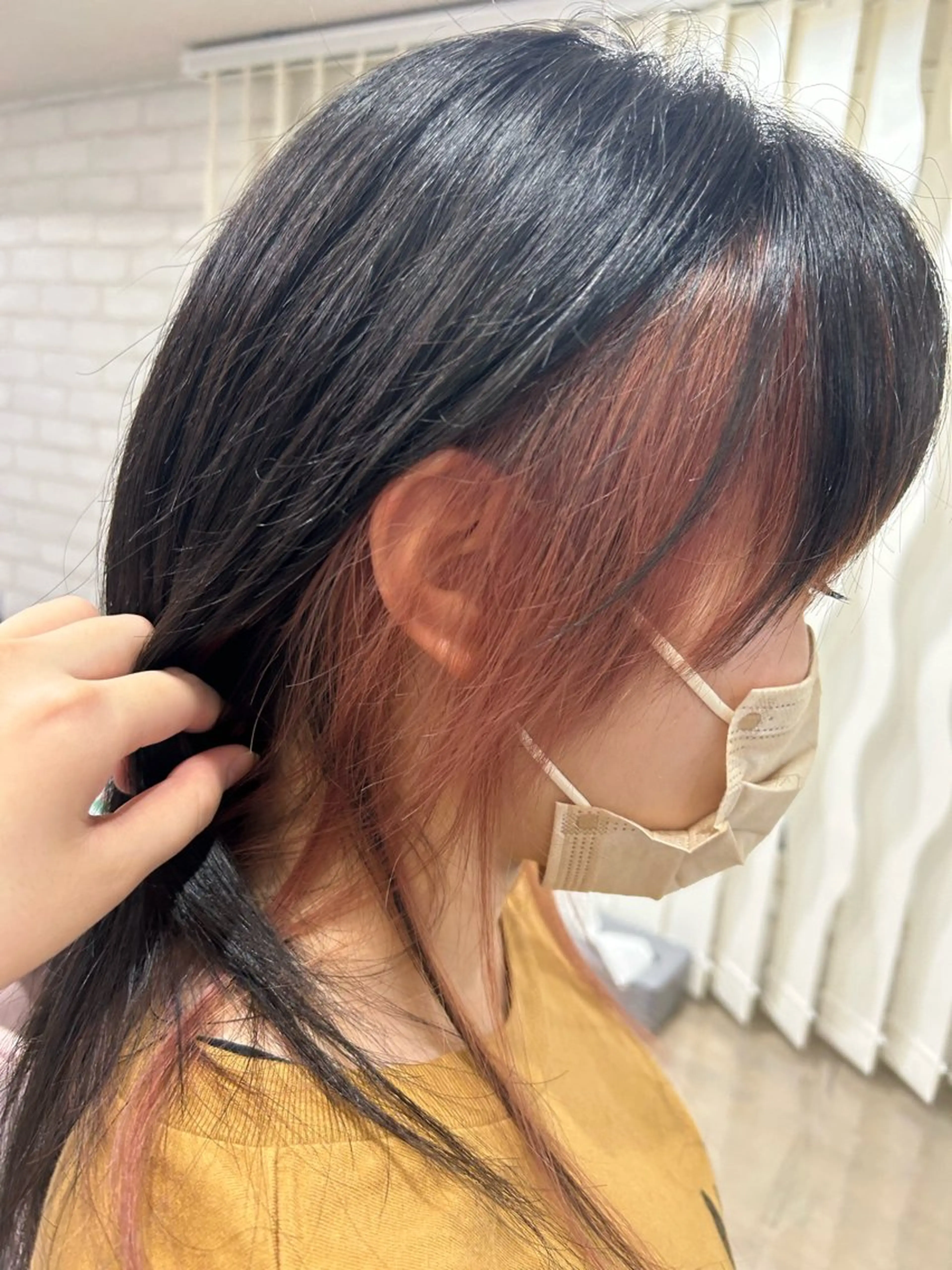 【推しカラー🎀】艶カラー+フェイスフレーミングorイヤリングカラー🫧🩷の写真