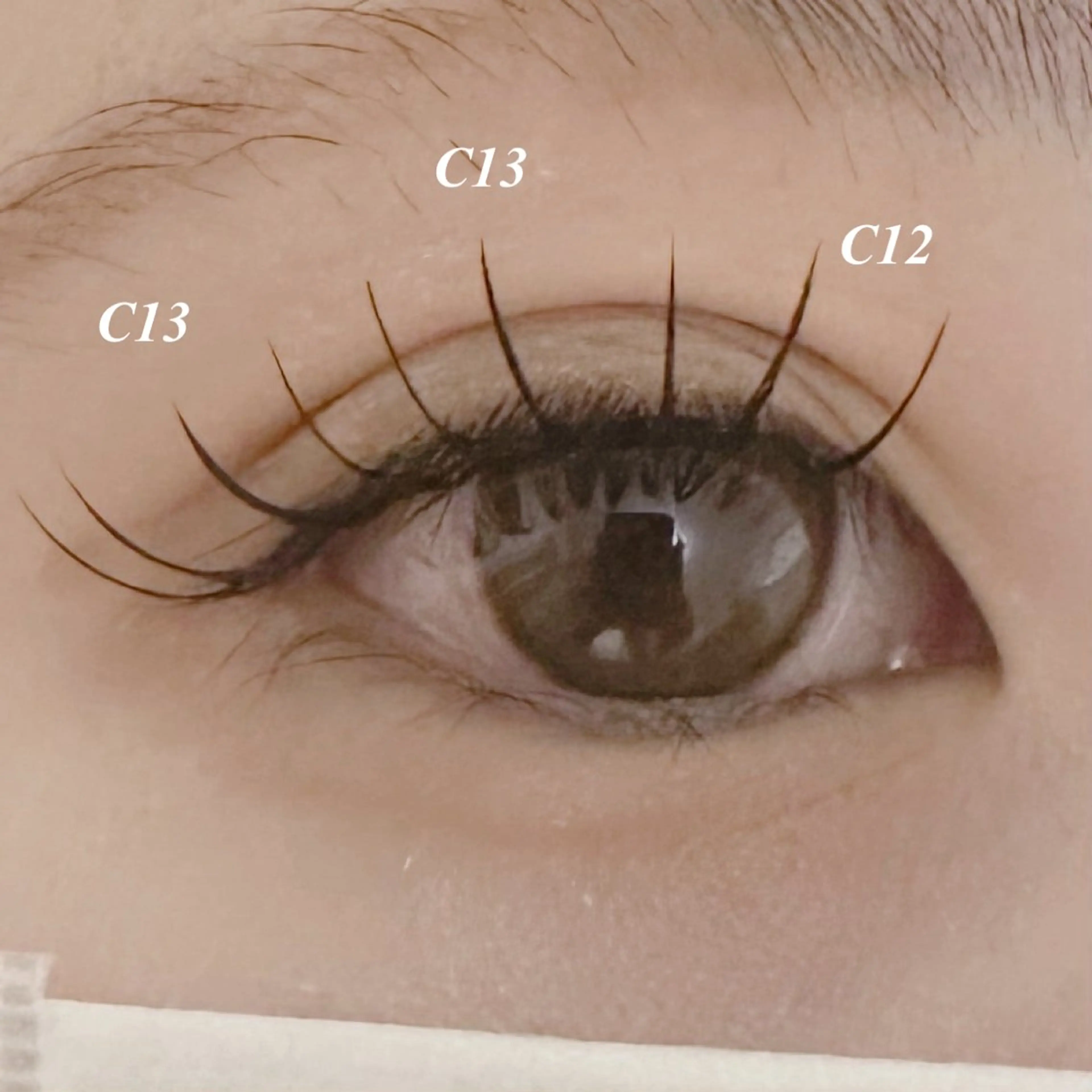 マツエク・マツパ Cカール フラットラッシュ Le'a永山 綾華のマツエク・マツパデザイン