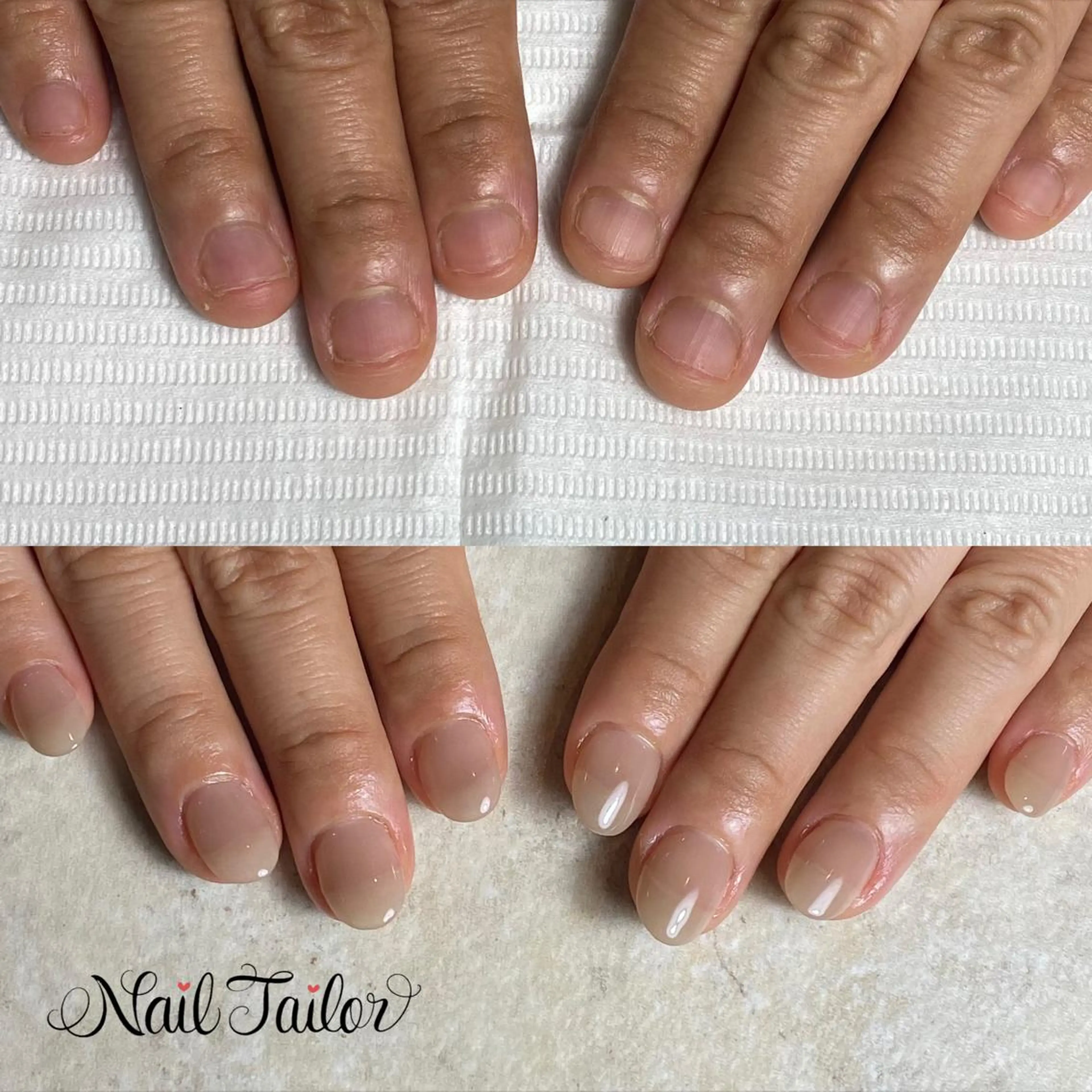 ネイル 長さ出し ジェルネイル オフィスネイル NailTailor ネイルテイラーのネイルデザイン