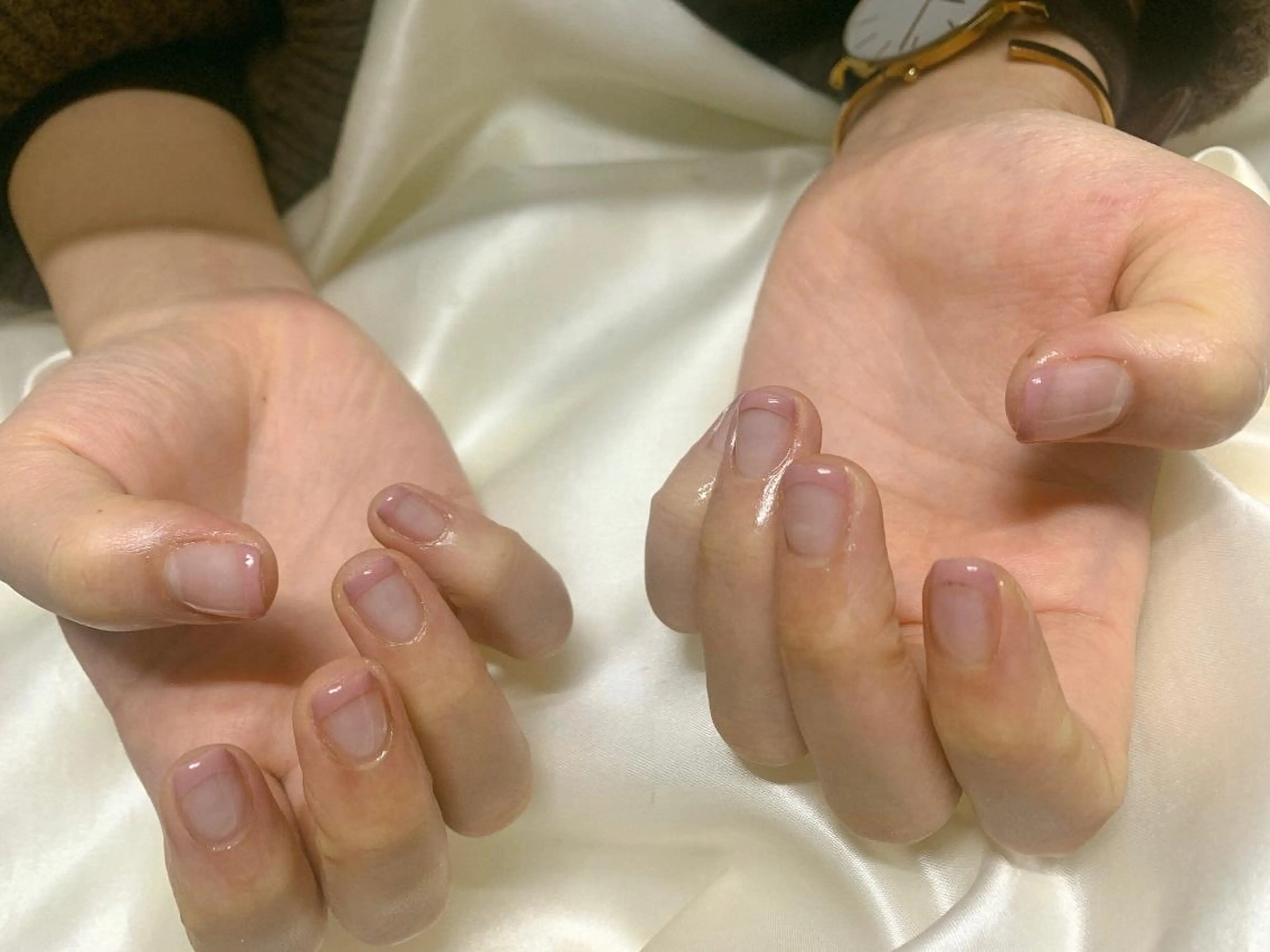 ネイル フレンチネイル ピンク mogunail &blowのネイルデザイン