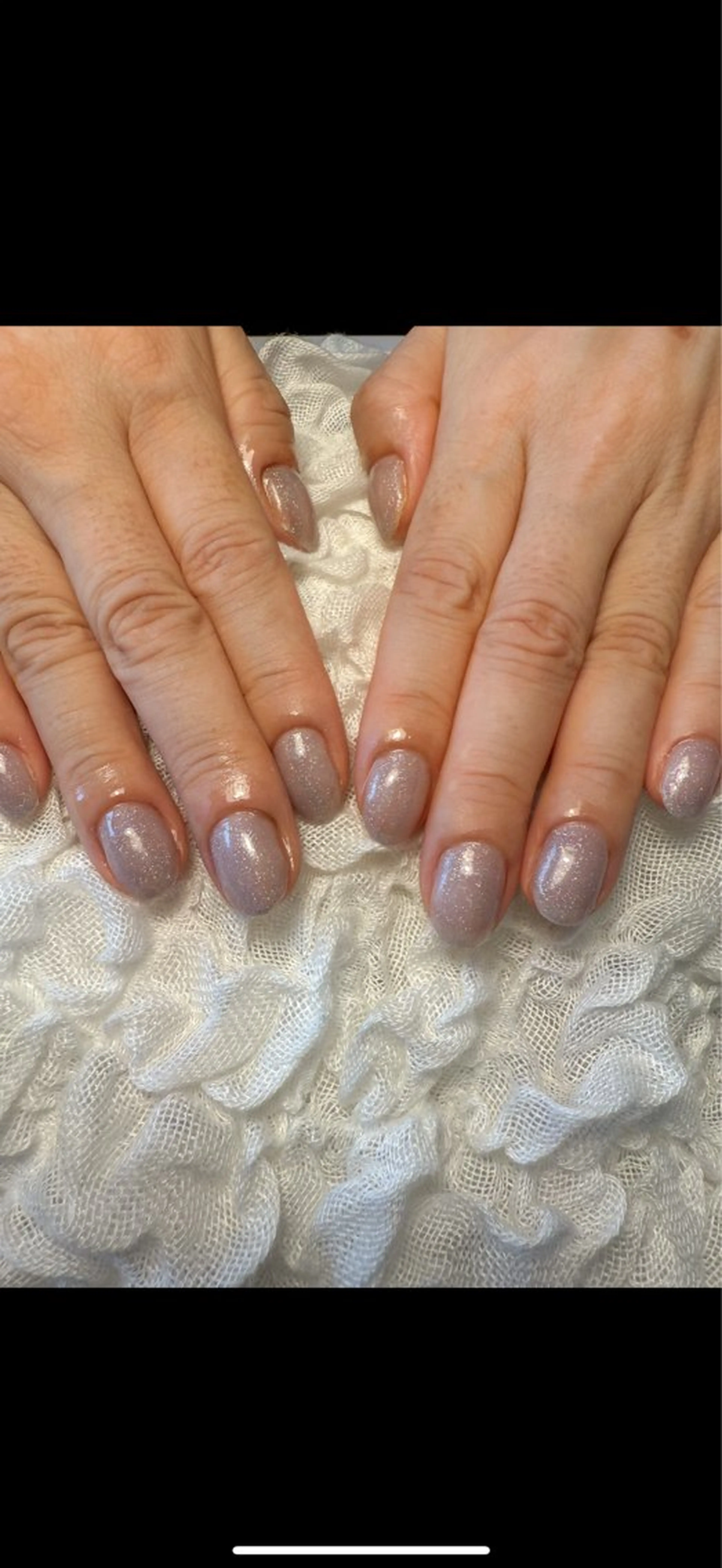 ネイル ラメ(グリッター) ワンカラーネイル パープル nail salon Estelleのネイルデザイン