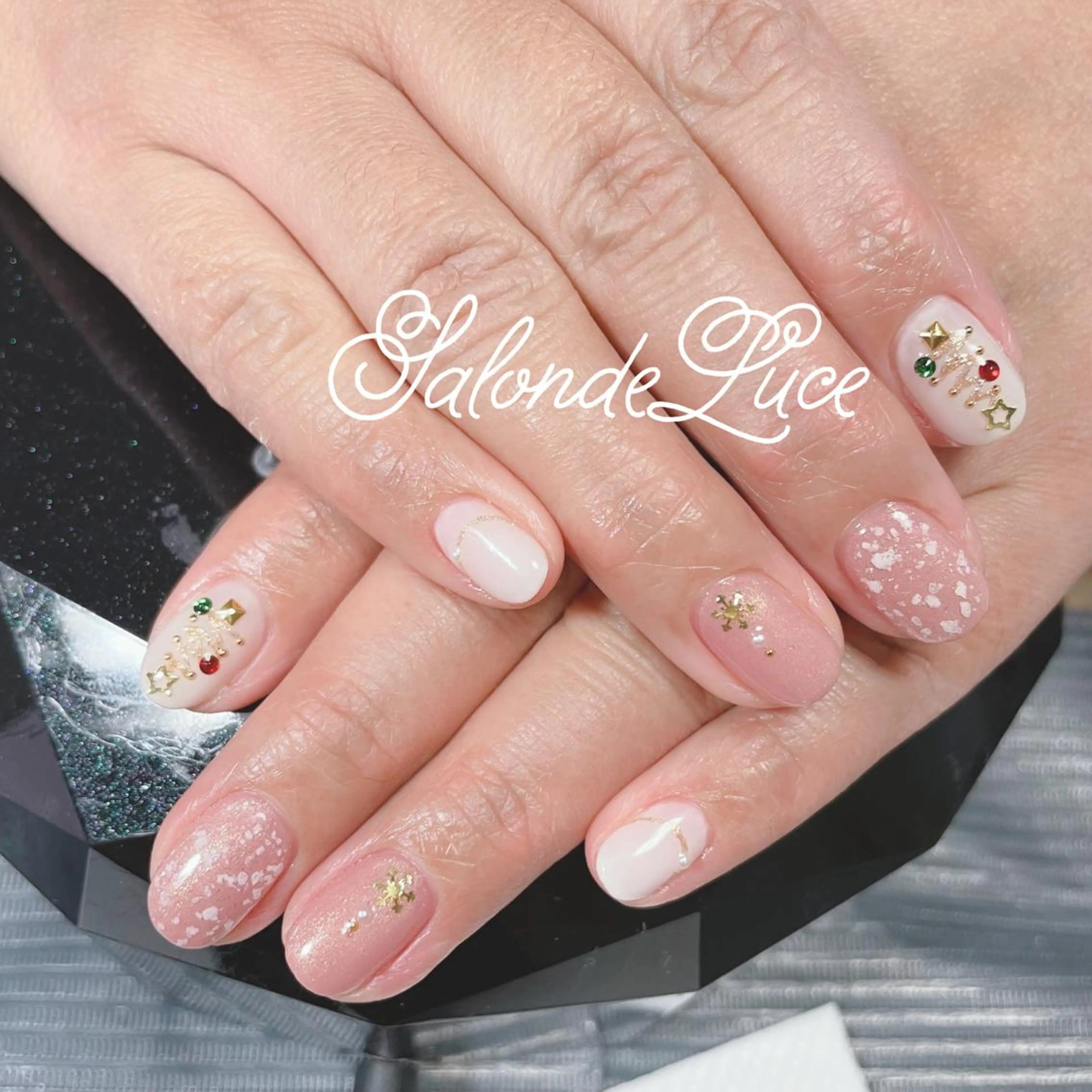 ネイル 冬ネイル クリスマス Salon de Luceのネイルデザイン