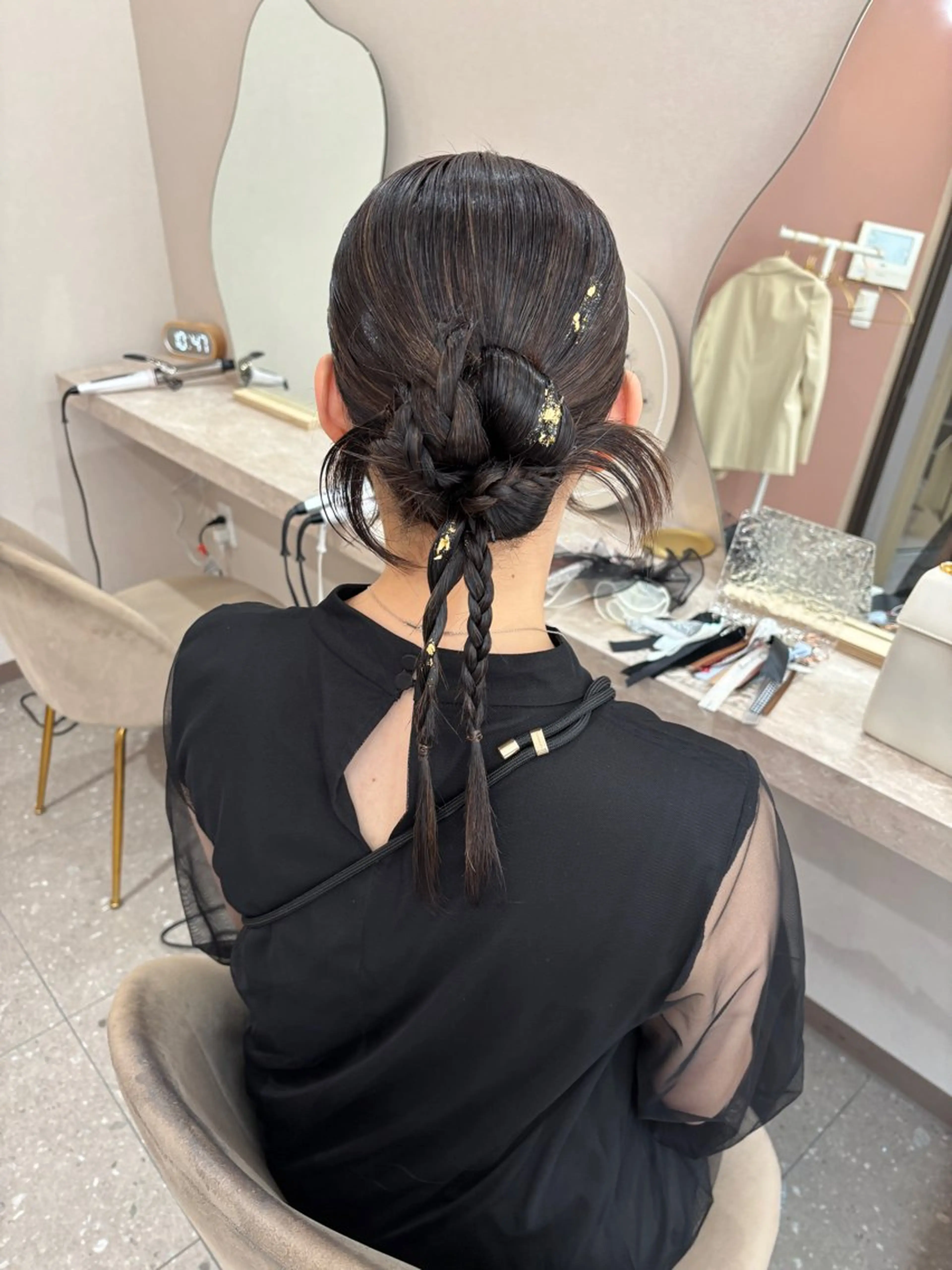 ヘアアレンジ ヘアセット Mila hinaのヘアスタイル