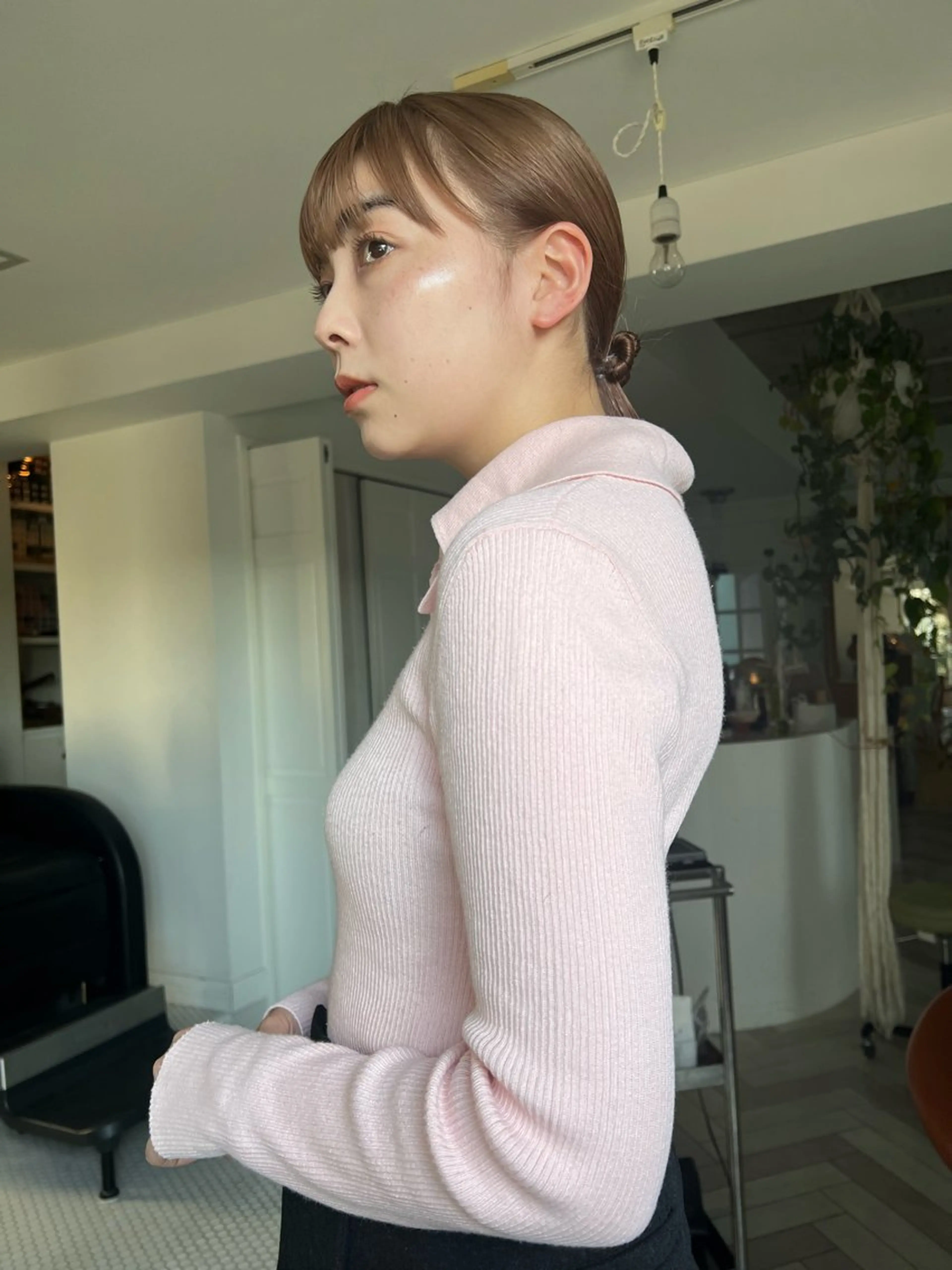 カラー ヘアカラー ブリーチカラー🎀 韓国風/寺門美優のヘアスタイル