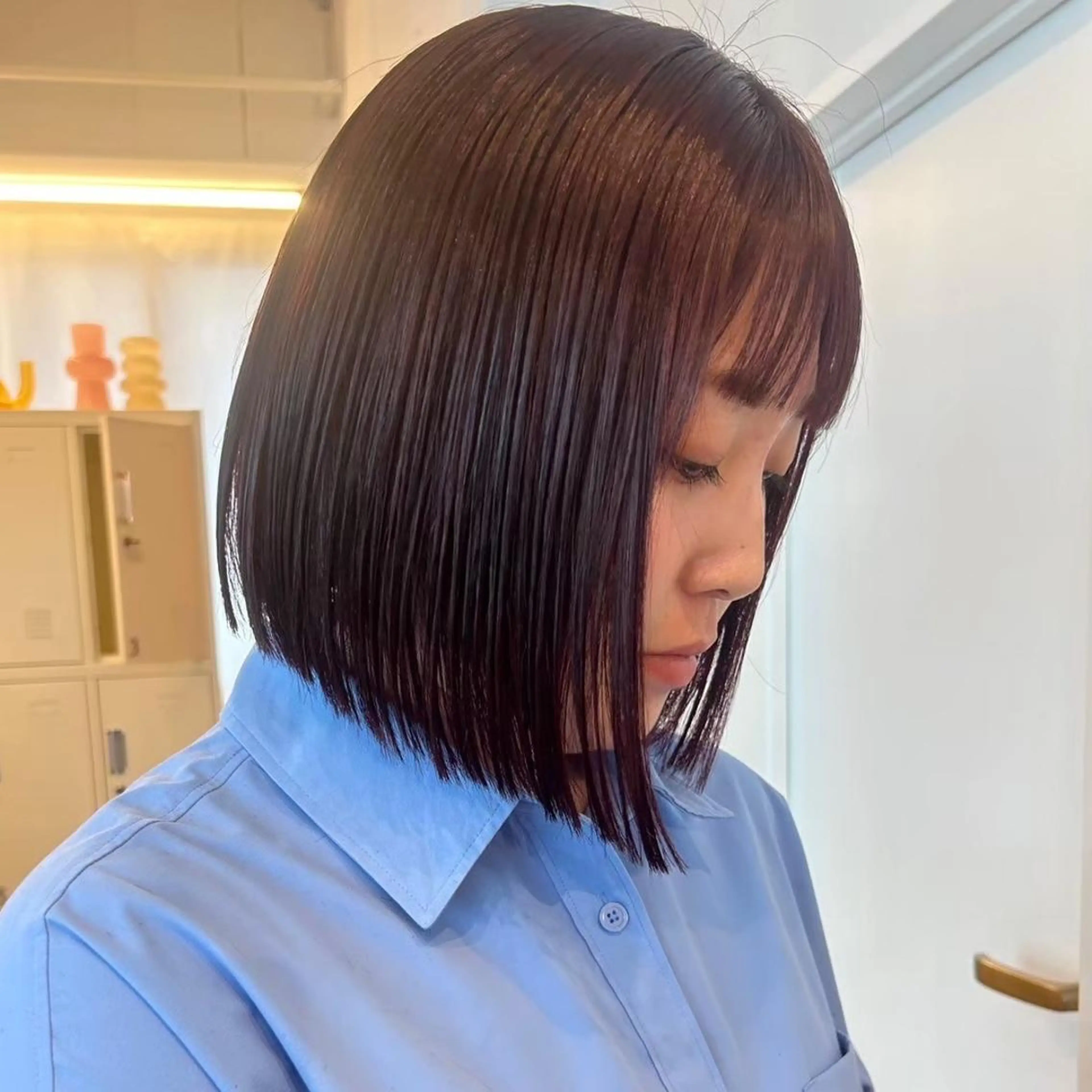 ミディアム カラー 🍒中川葵久美🍒 レイヤー/メンズのヘアスタイル