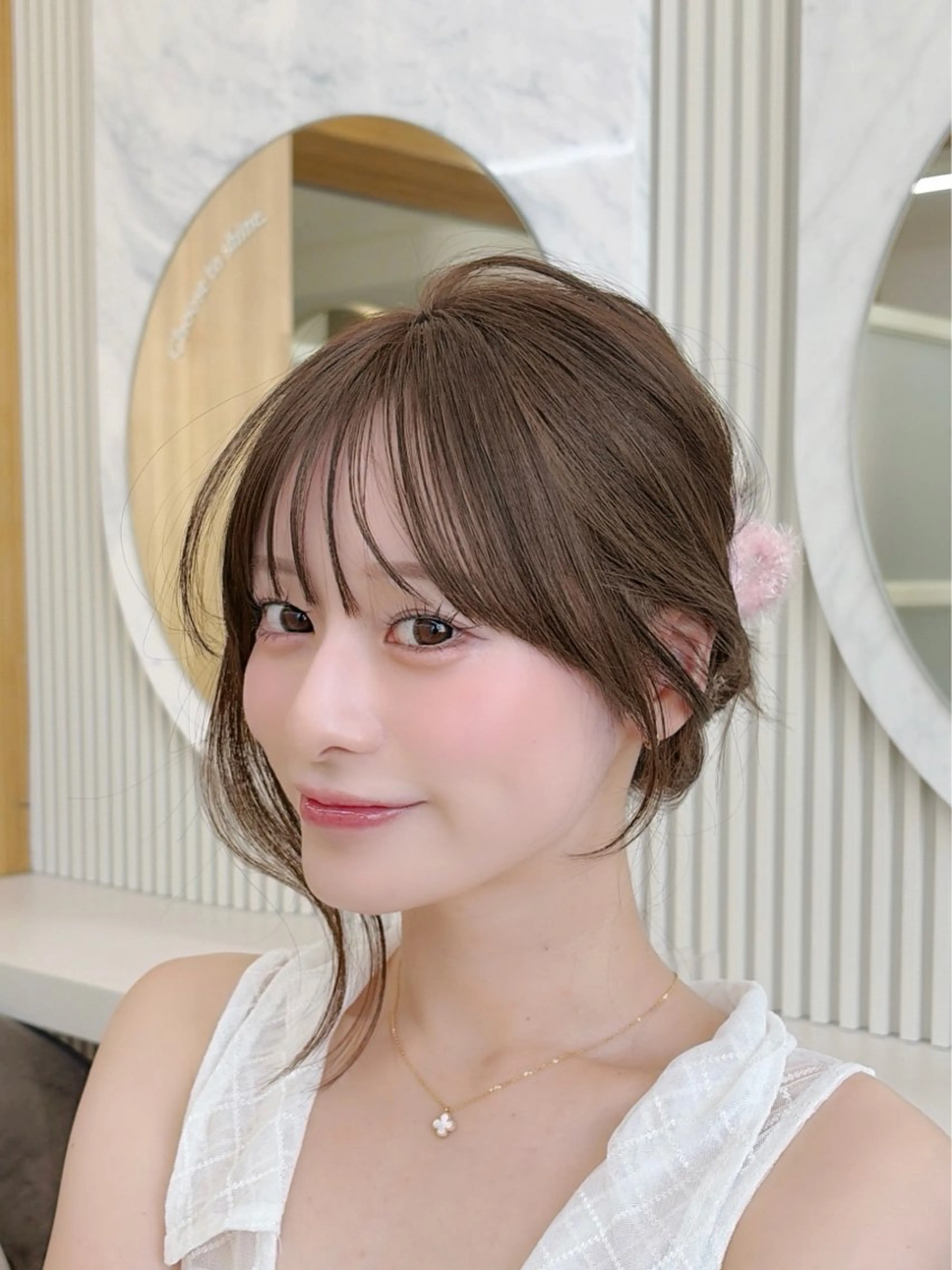 セミロング カット ヘアカラー トリートメント oto🤍×美髪× ゆるふわレイヤーのヘアスタイル