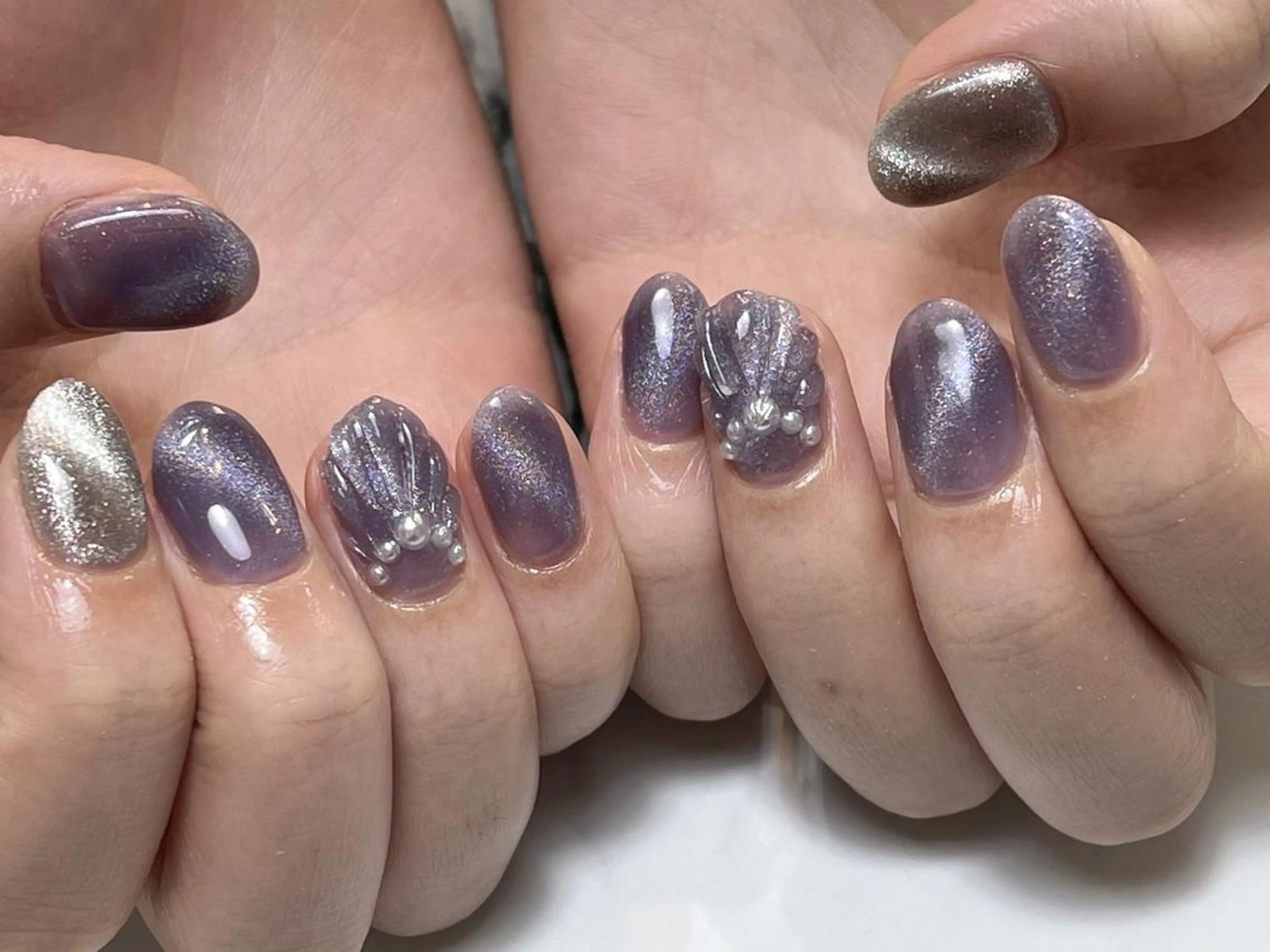 ネイル アートネイル ジェルネイル ニュアンスネイル パラジェル Nailist Honamiのネイルデザイン